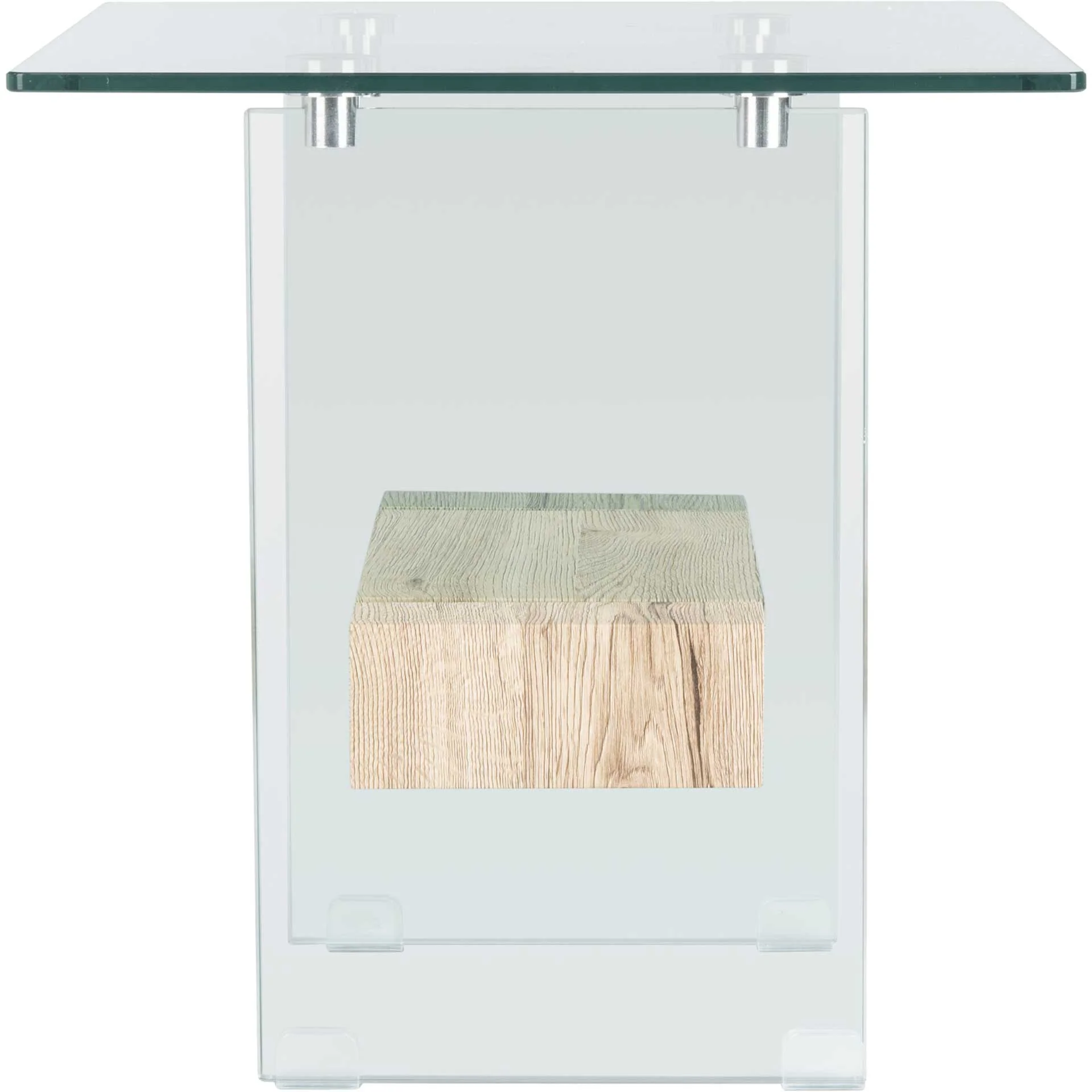 Karis Side Table Natural/Glass - Image 3