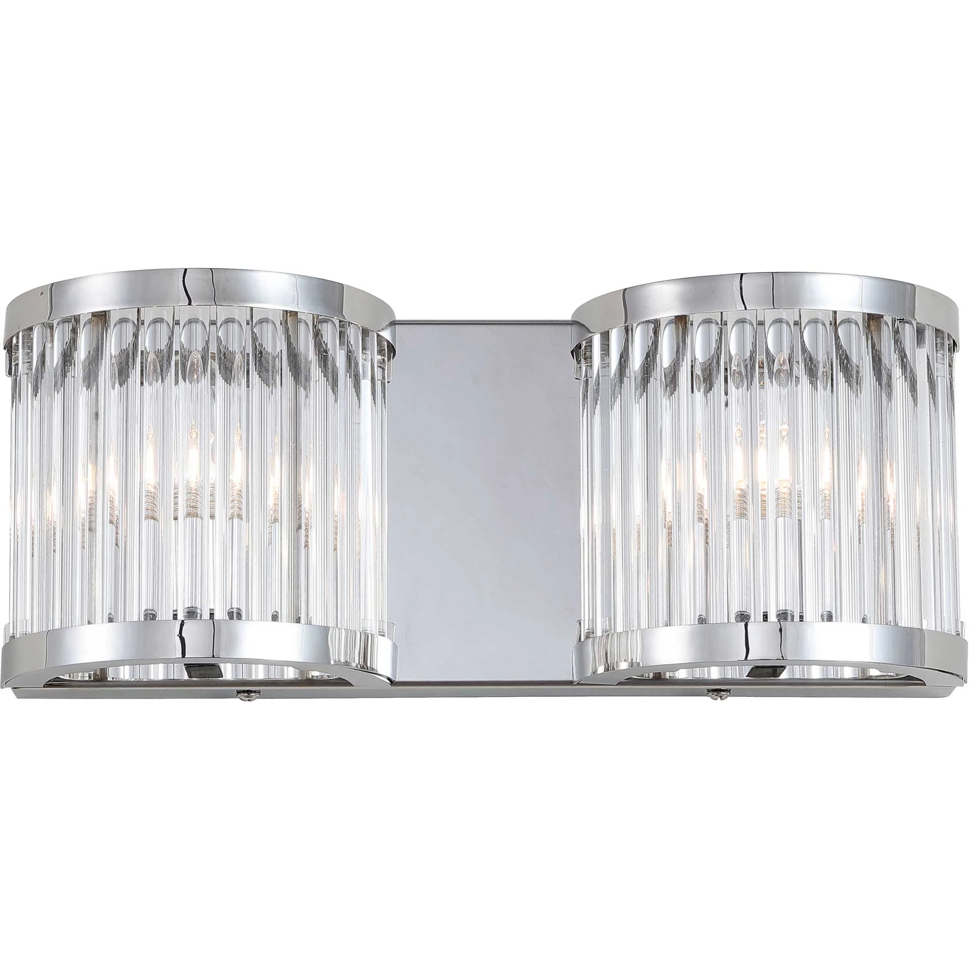 Karson Two Light Wall Sconce Chrome/Clear - Image 2