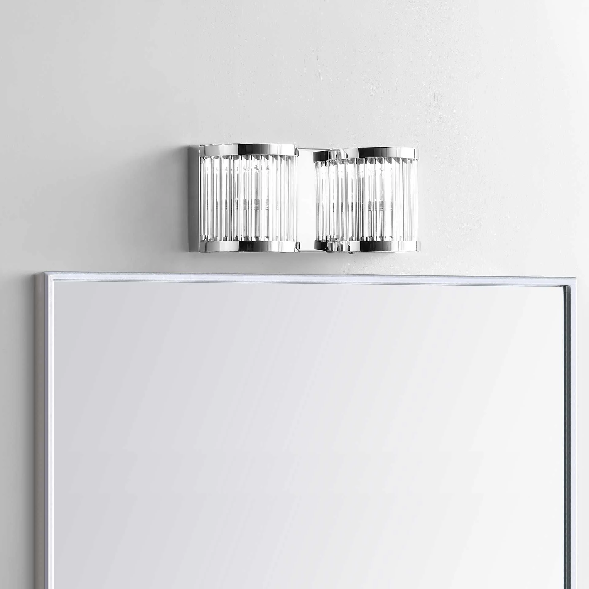 Karson Two Light Wall Sconce Chrome/Clear - Image 3