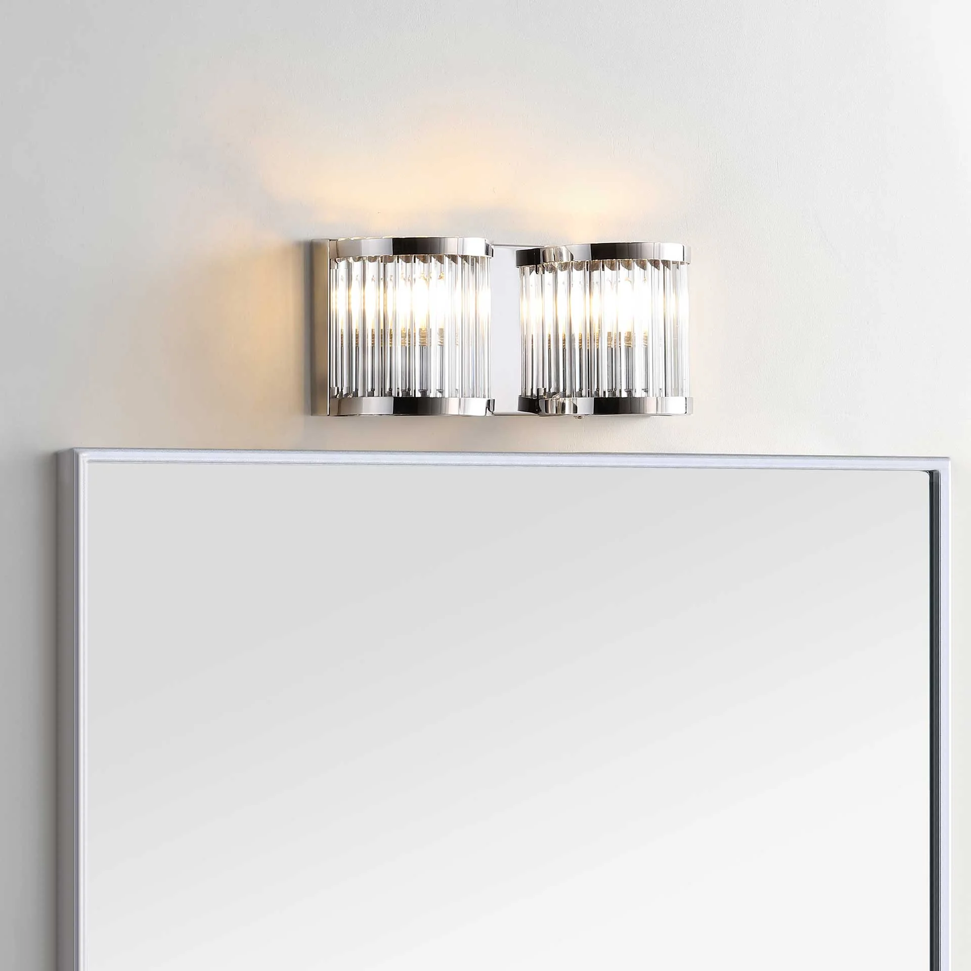 Karson Two Light Wall Sconce Chrome/Clear - Image 4