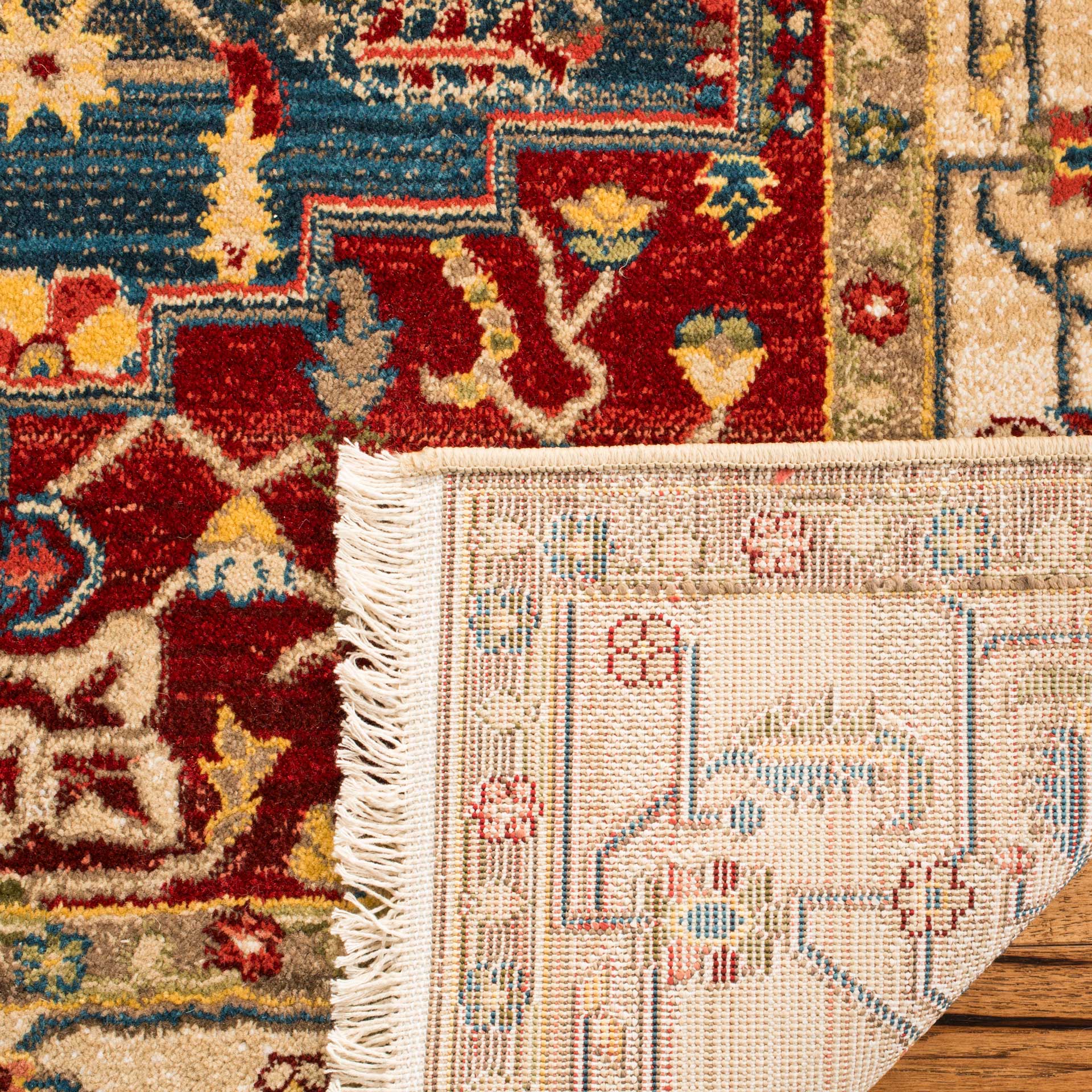 Kashan Blue/Ivory Area Rug - Image 3