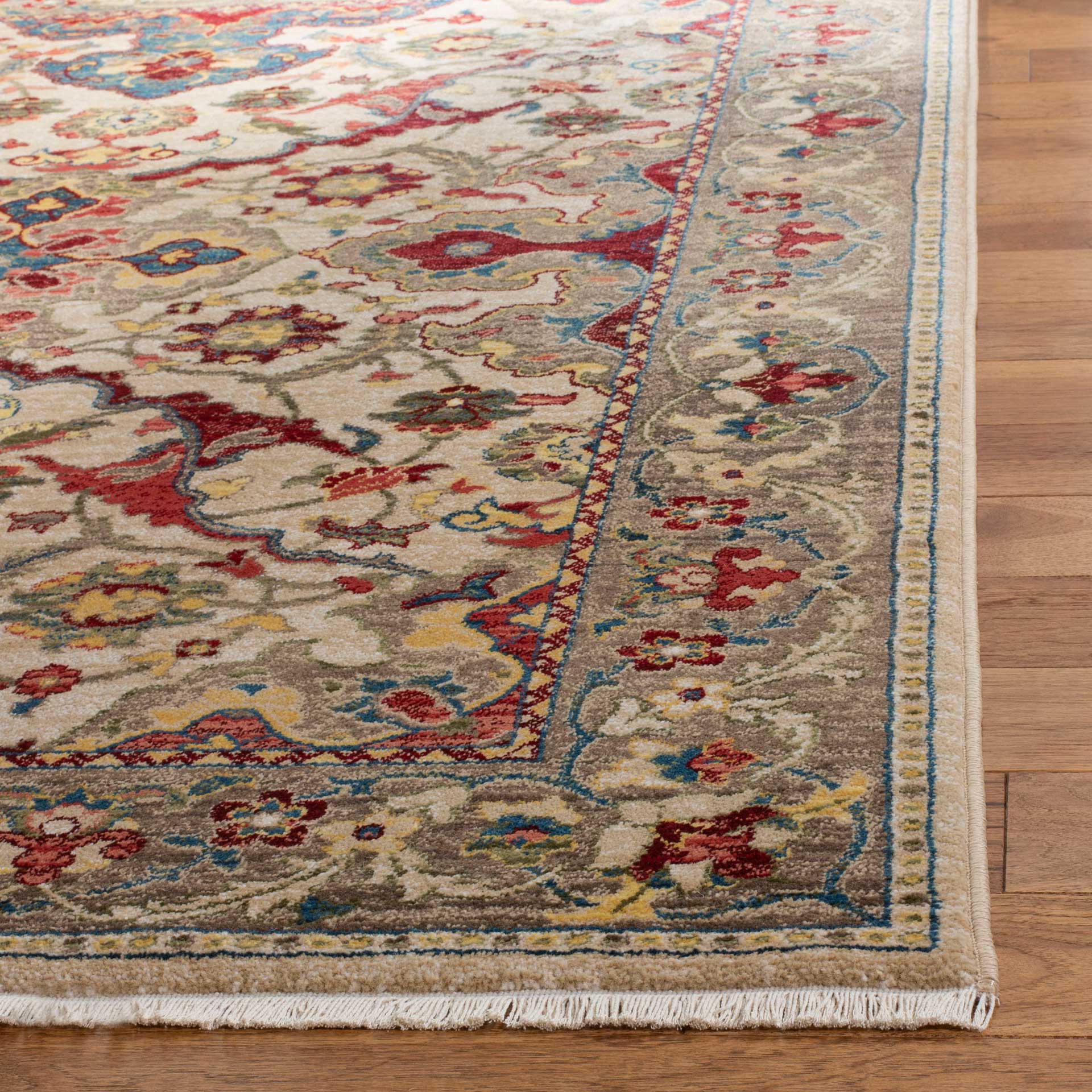 Kashan Ivory/Taupe Area Rug - Image 2
