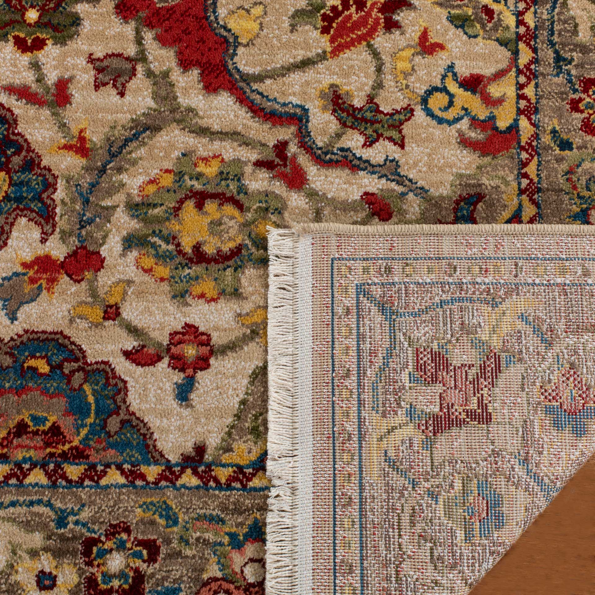 Kashan Ivory/Taupe Area Rug - Image 3