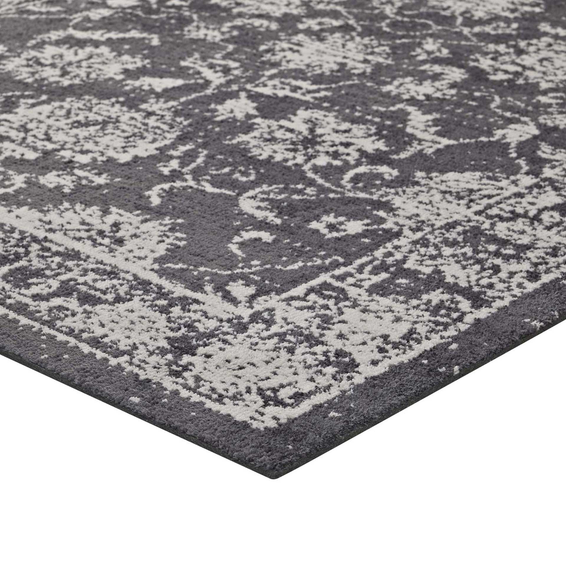 Kavin Area Rug Dark Gray/Ivory - Image 2