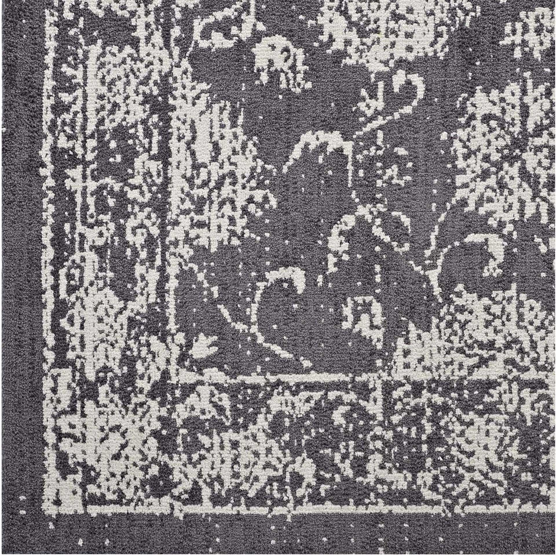 Kavin Area Rug Dark Gray/Ivory - Image 3
