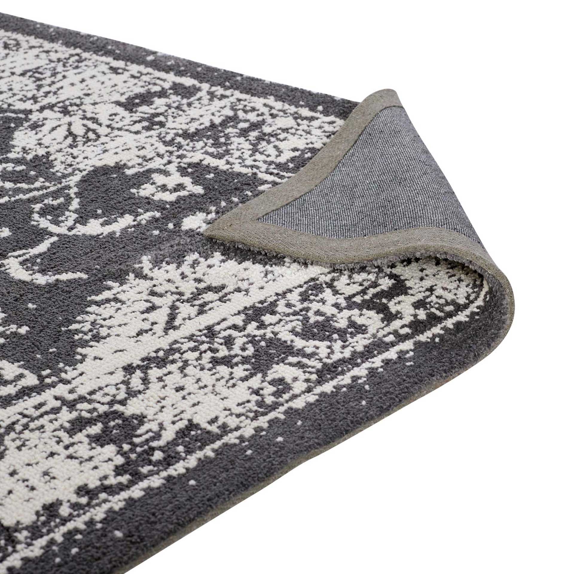 Kavin Area Rug Dark Gray/Ivory - Image 4