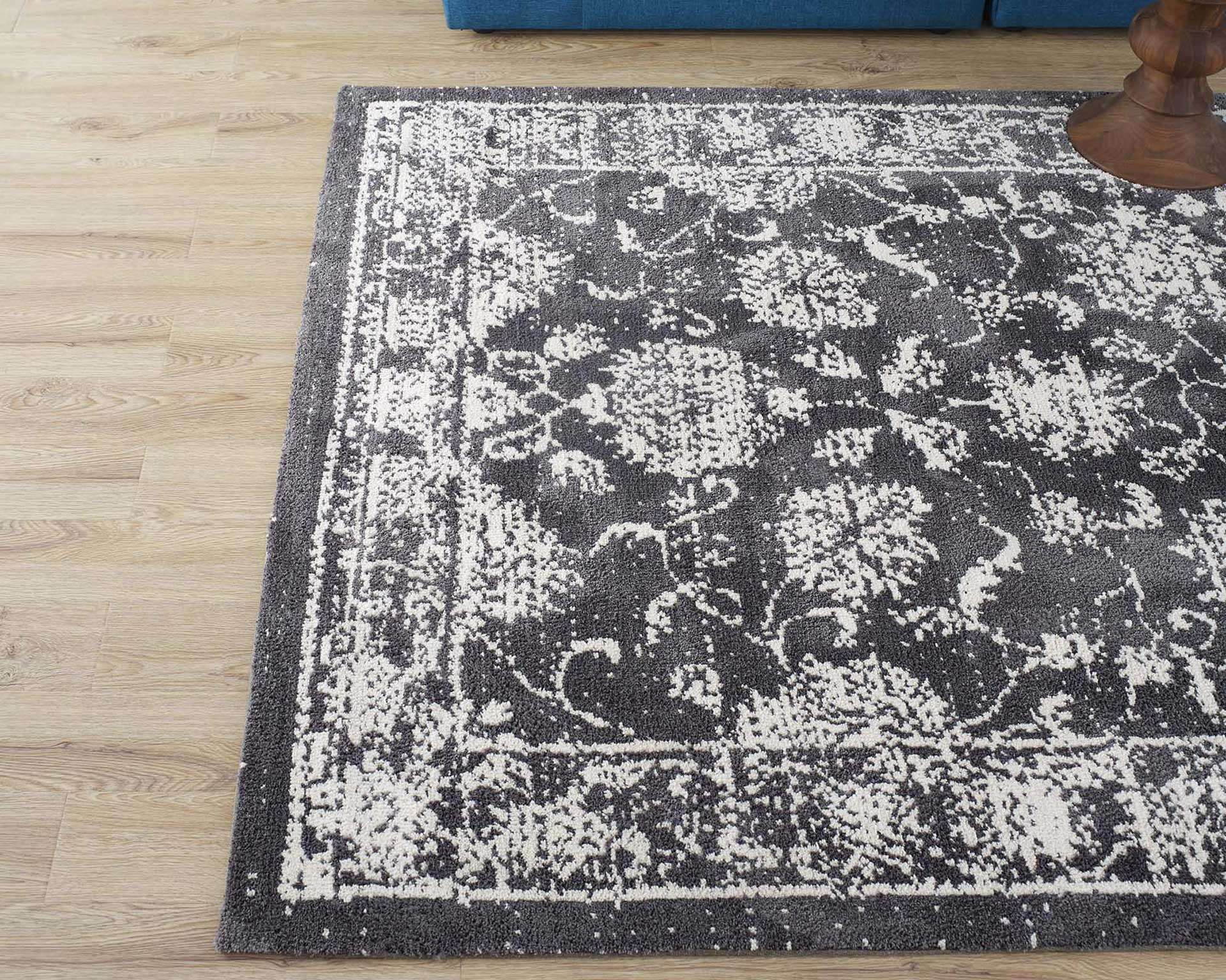 Kavin Area Rug Dark Gray/Ivory - Image 5