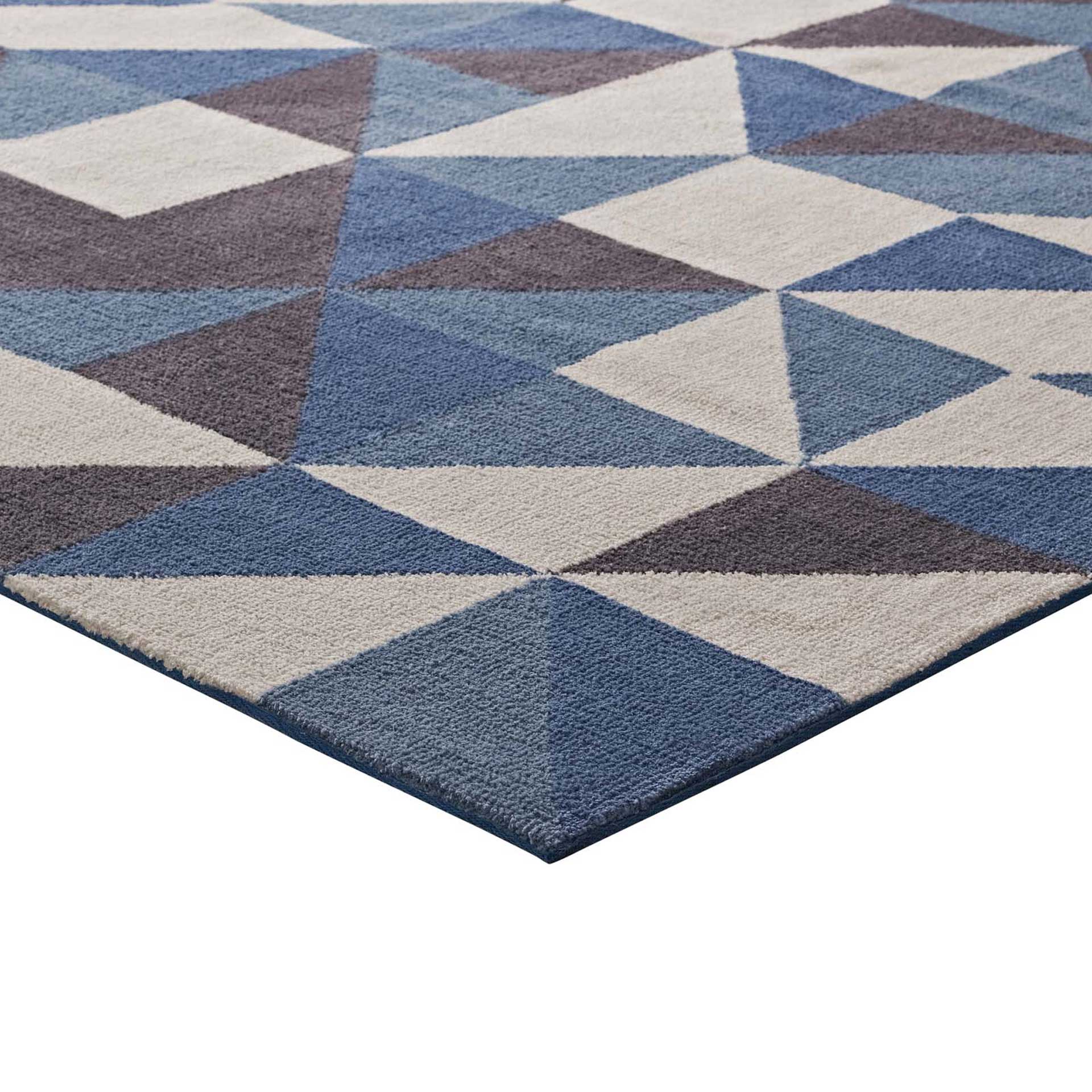 Kayes Area Rug Blue/White/Gray - Image 2