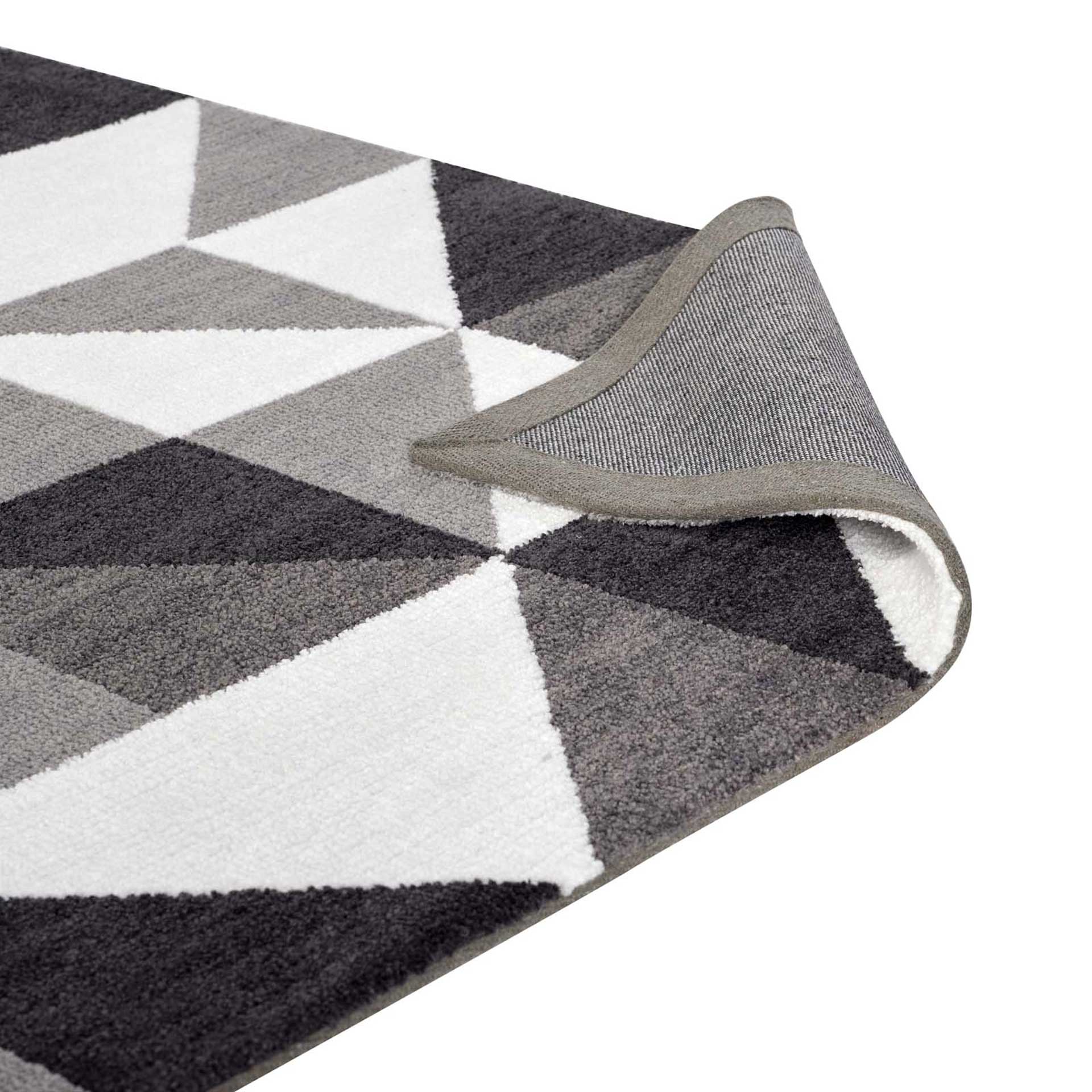 Kayes Mosaic Area Rug Black/Gray/White - Image 4