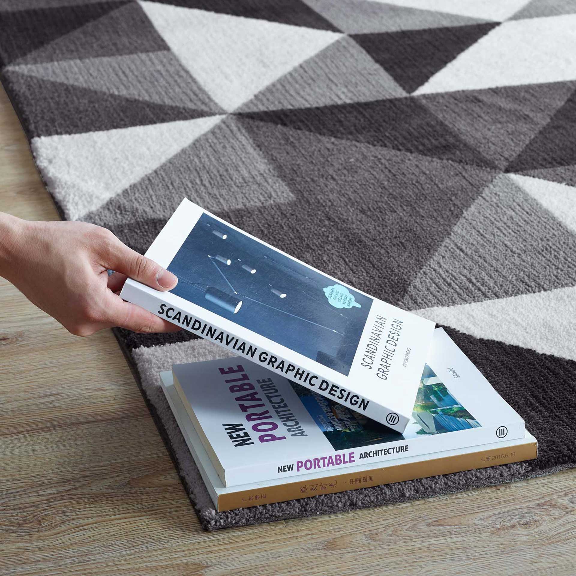 Kayes Mosaic Area Rug Black/Gray/White - Image 5
