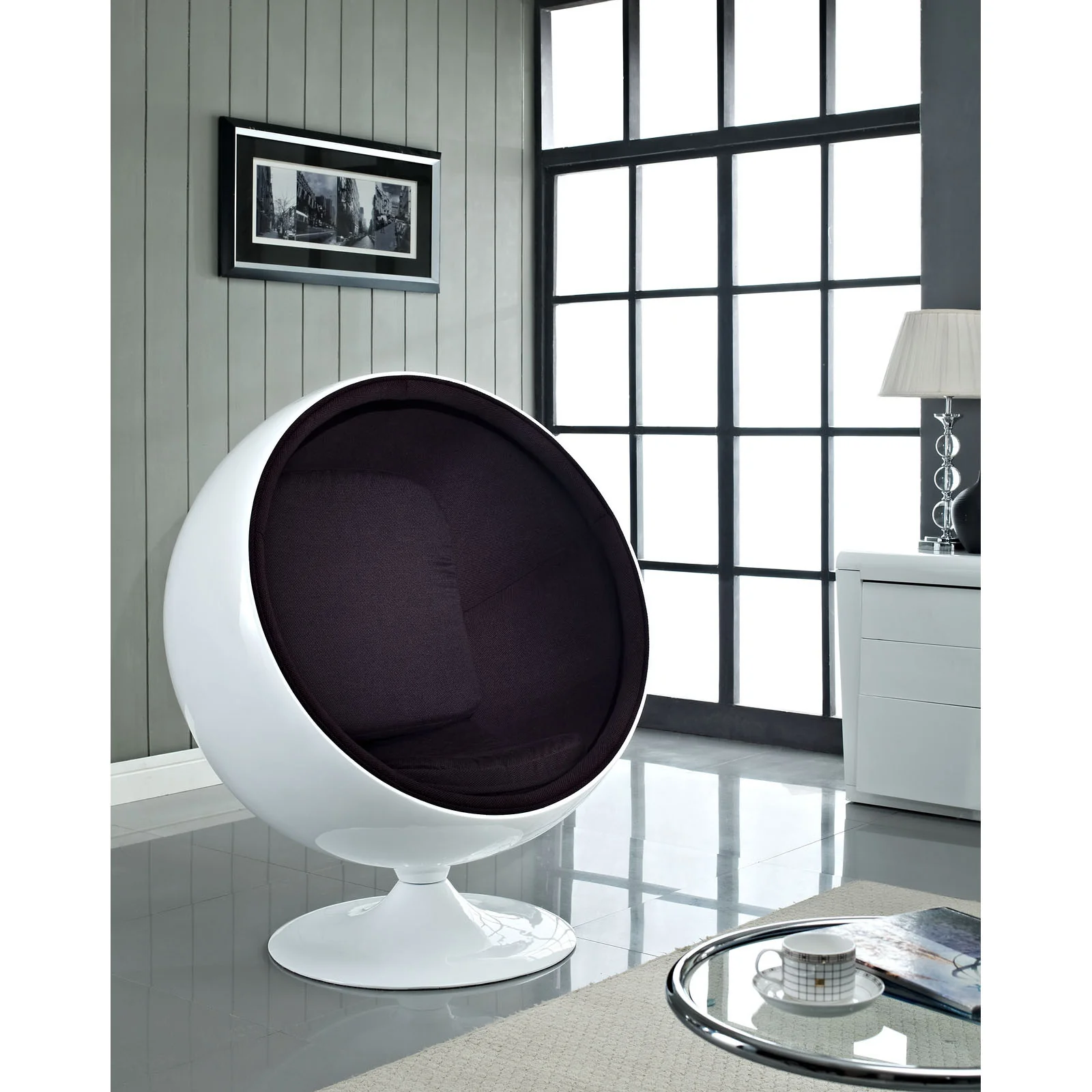 Keane Lounge Chair Black - Image 4