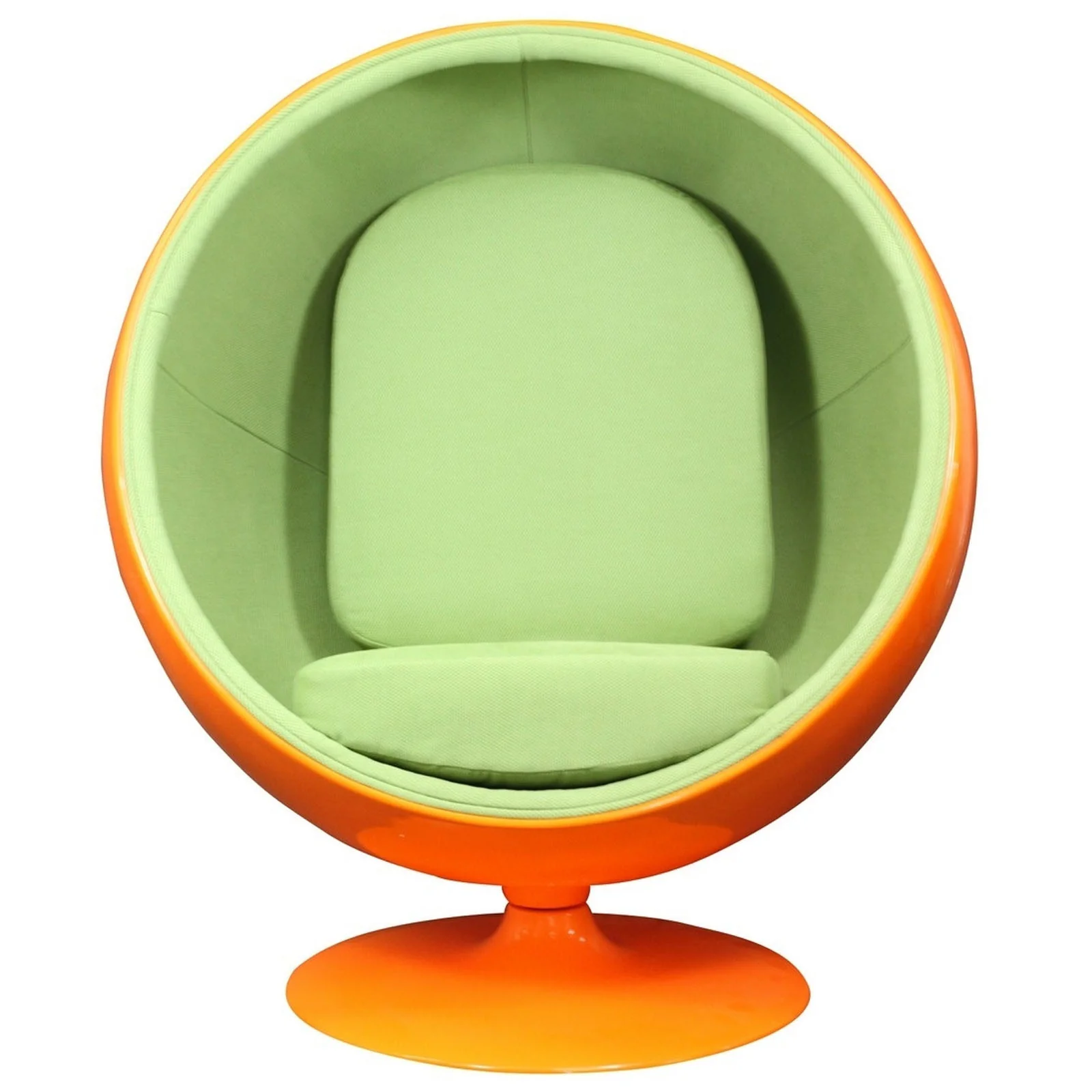 Keane Lounge Chair Orange Green - Image 2
