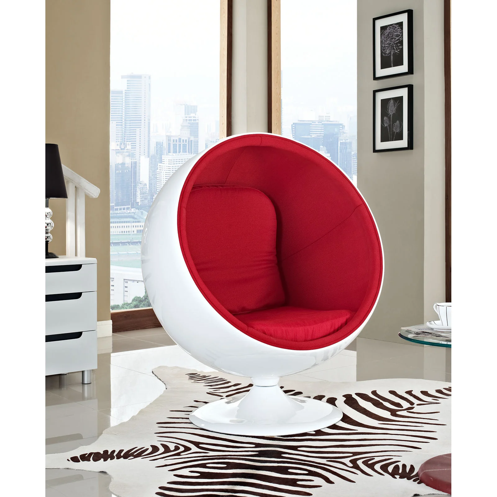 Keane Lounge Chair Red - Image 4
