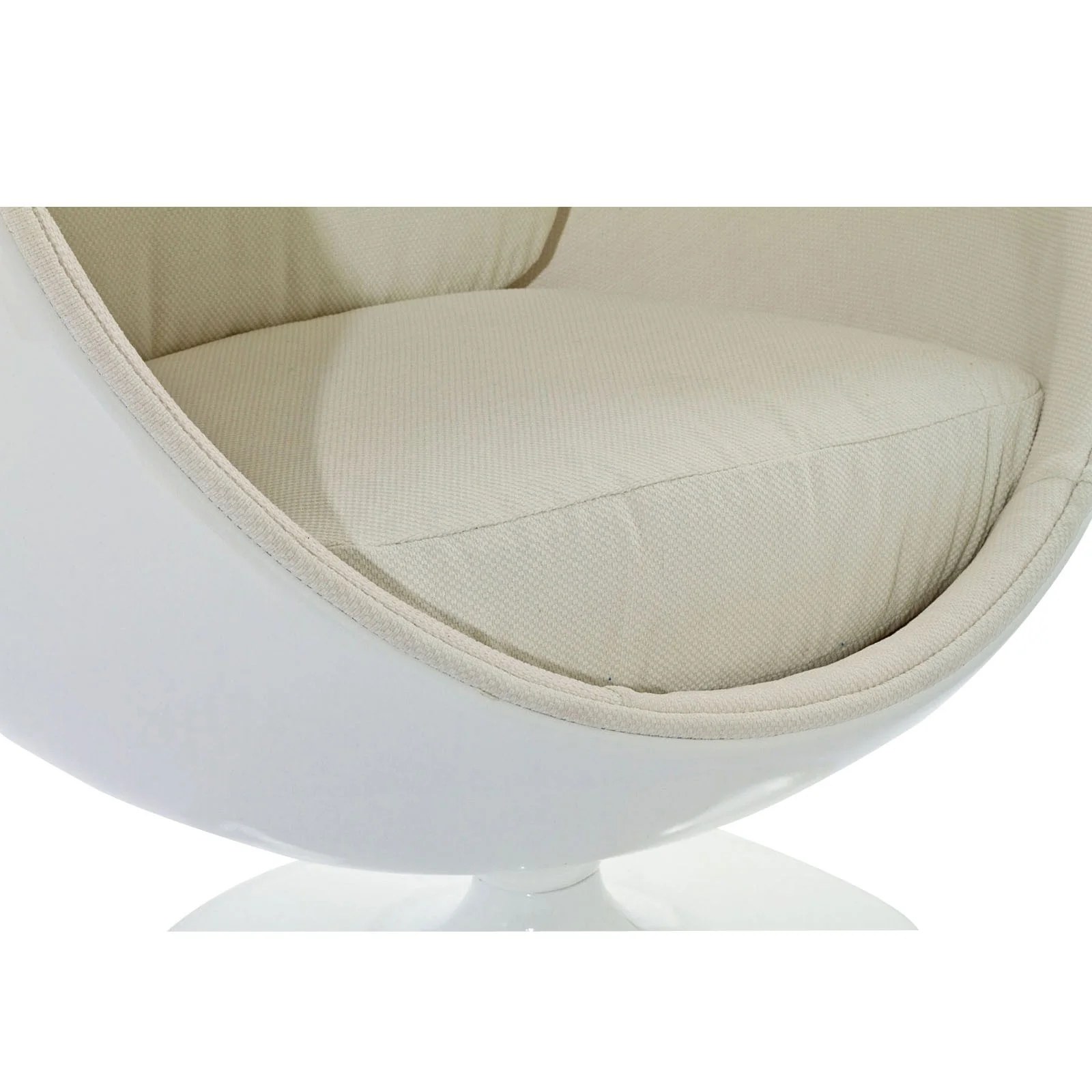 Keane Lounge Chair White - Image 3