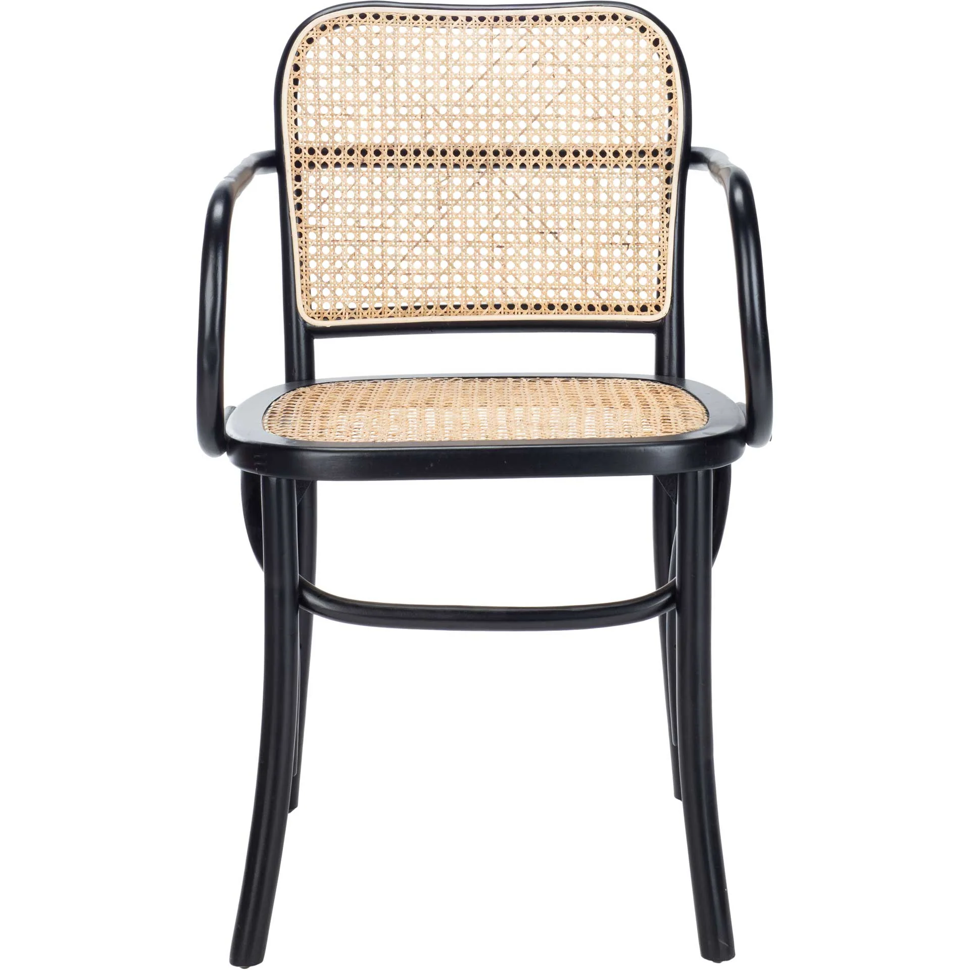 Keanu Cane Dining Chair Black/Natural - Image 2
