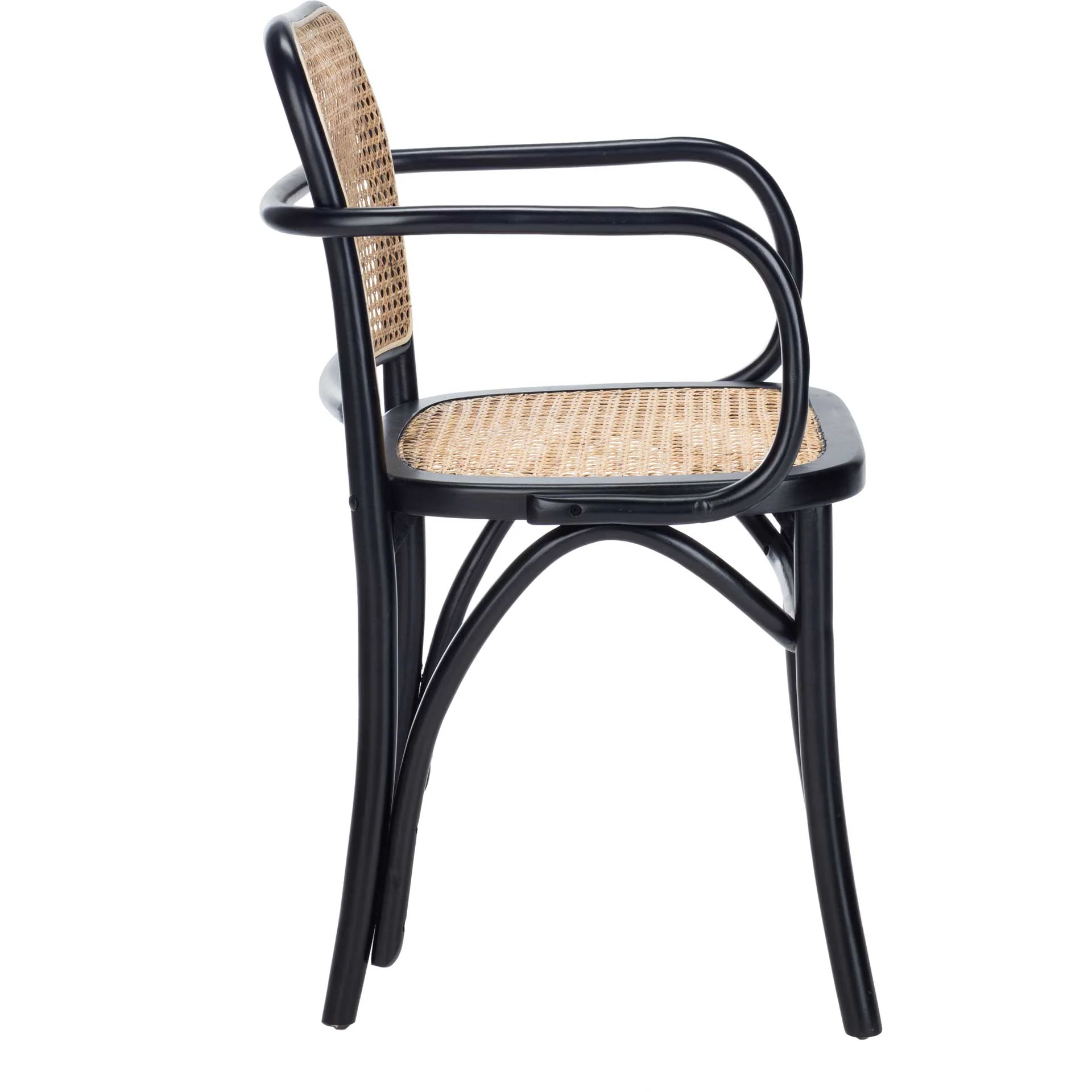 Keanu Cane Dining Chair Black/Natural - Image 3