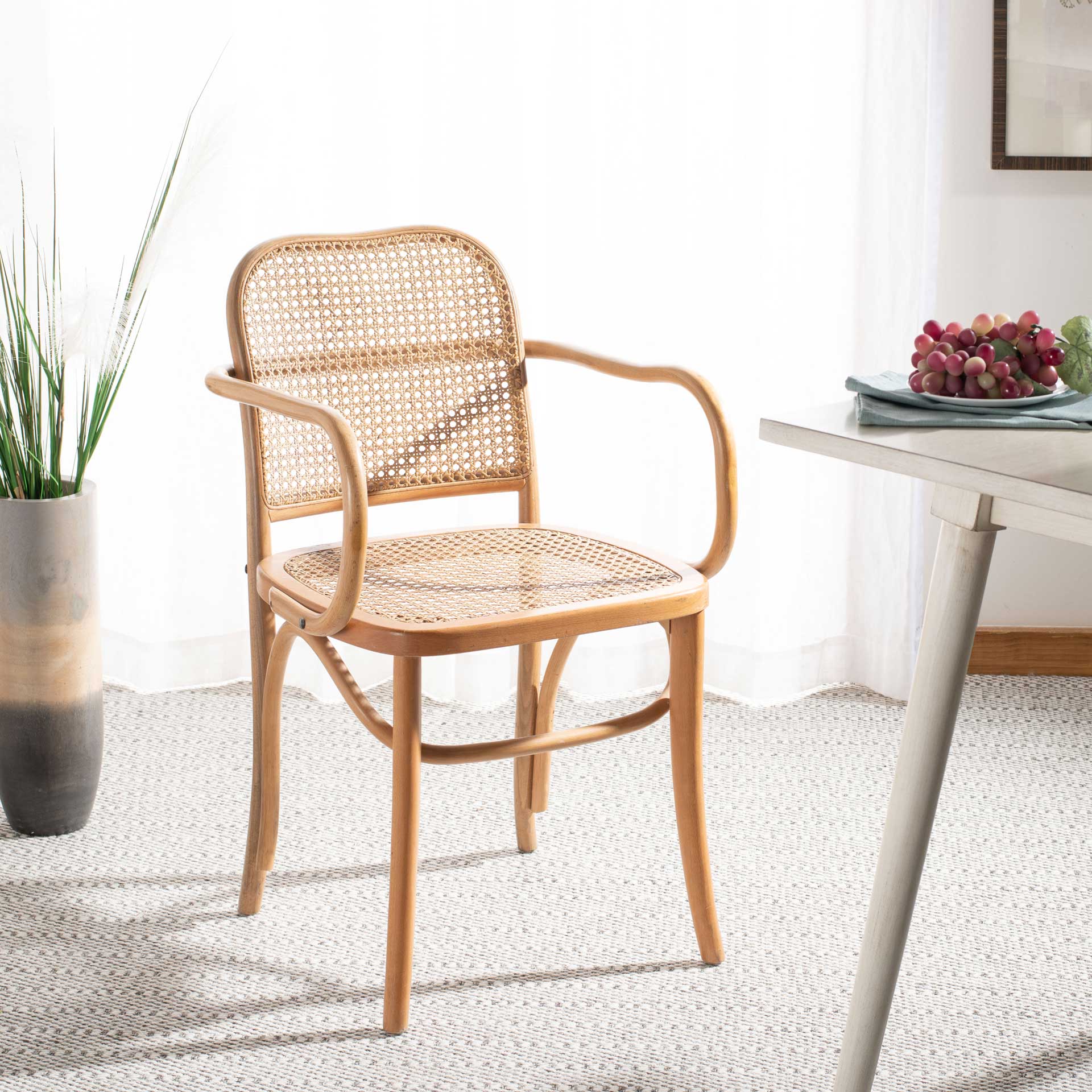 Keanu Cane Dining Chair Natural - Image 9