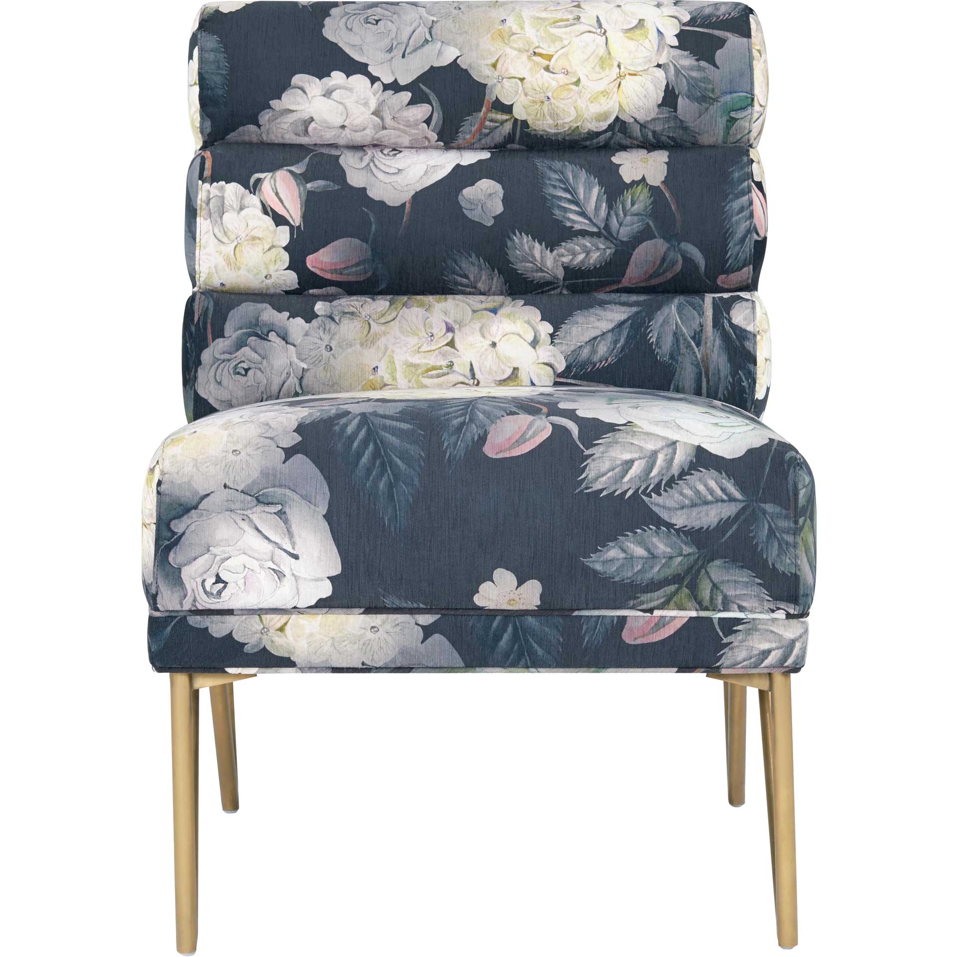 Keaton Floral Velvet Chair Multi - Image 2