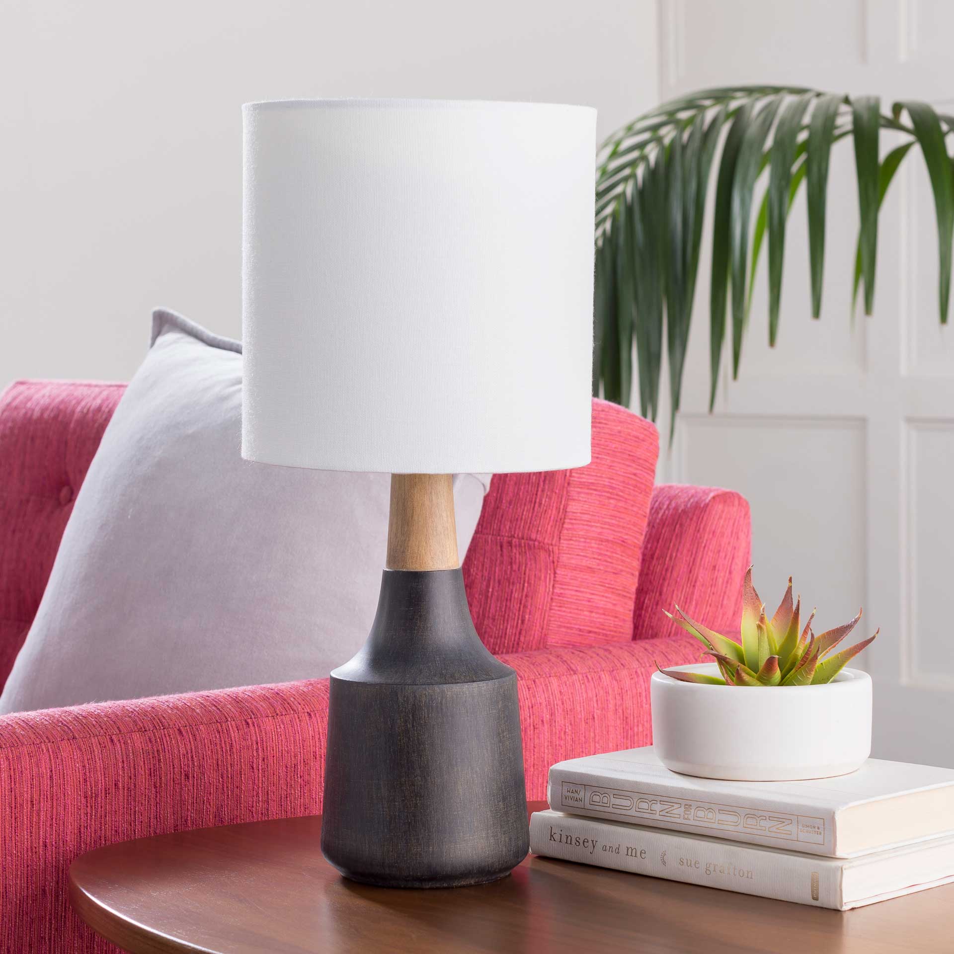 Keaton Table Lamp Black/White/Natural - Image 5
