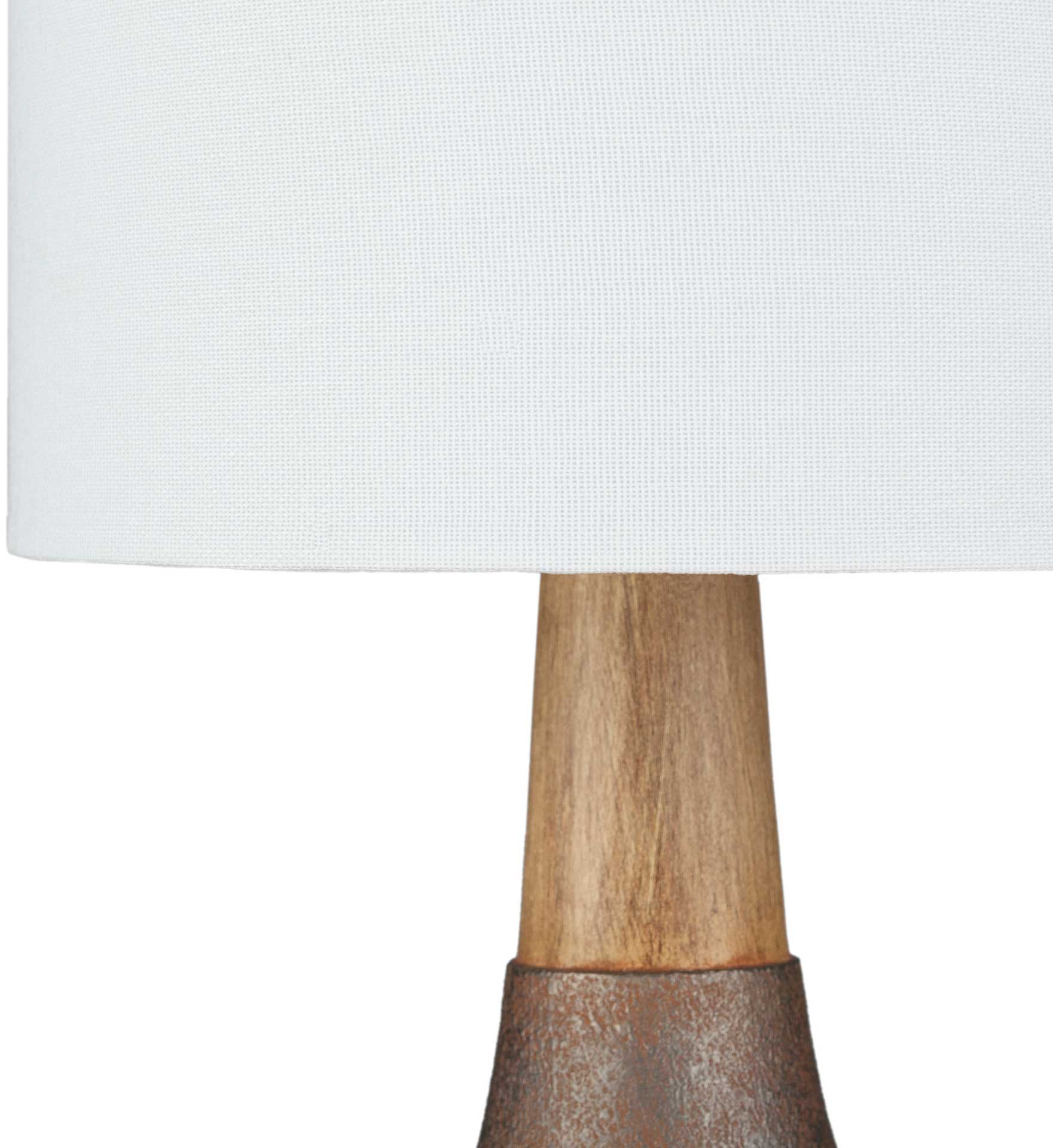 Keaton Table Lamp Camel/White/Copper - Image 2