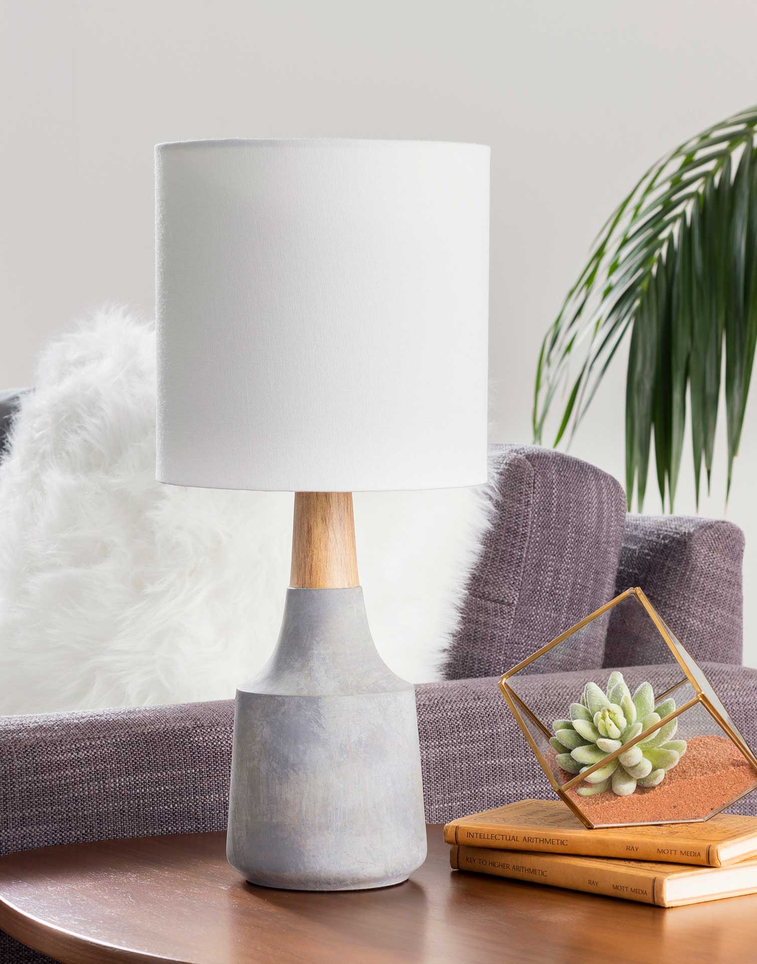 Keaton Table Lamp Denim/White/Charcoal - Image 5
