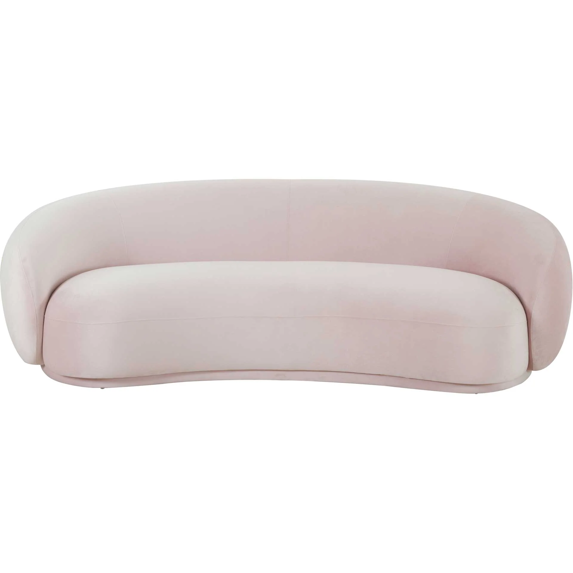 Keelin Velvet Sofa Blush - Image 2