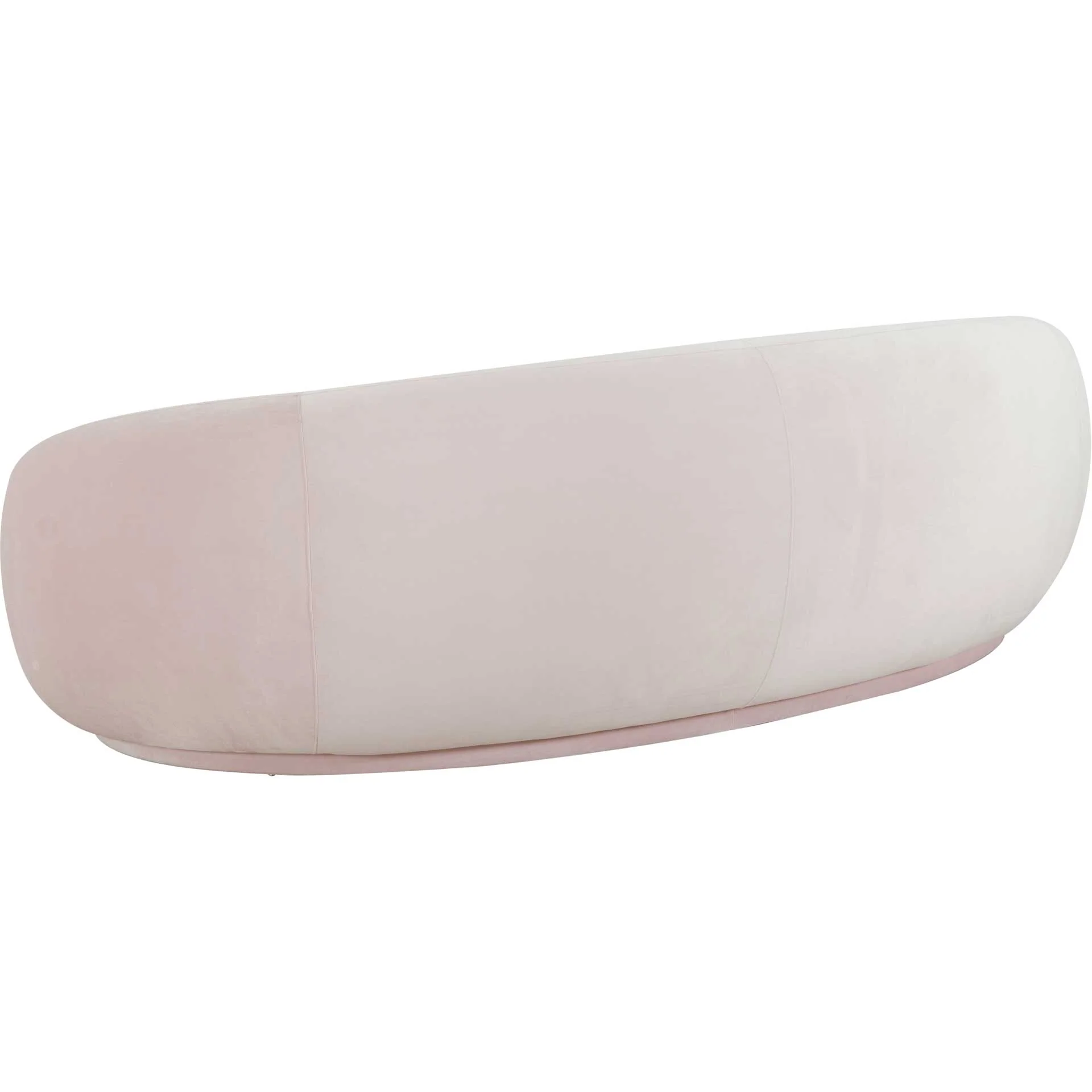 Keelin Velvet Sofa Blush - Image 3