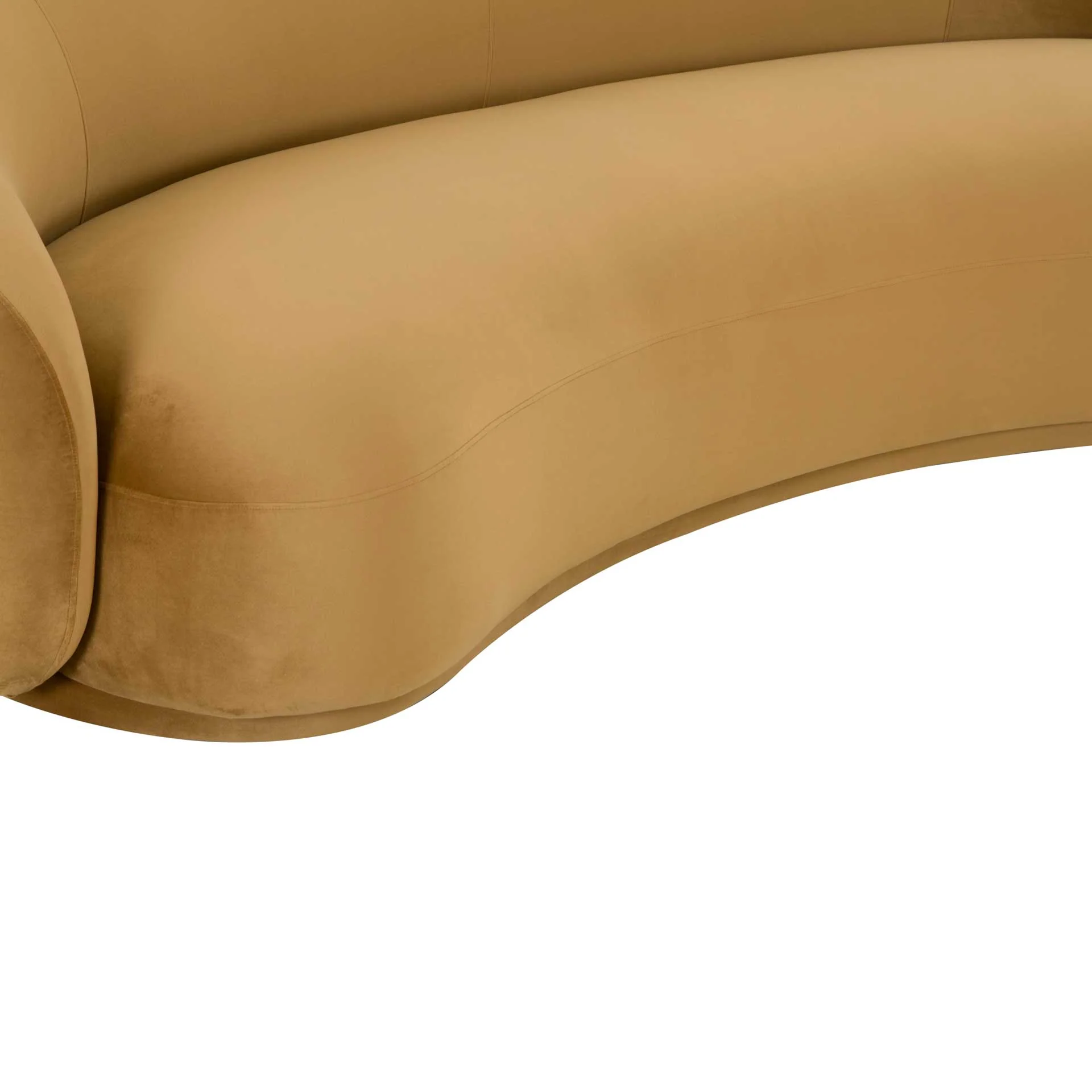 Keelin Velvet Sofa Cognac - Image 4