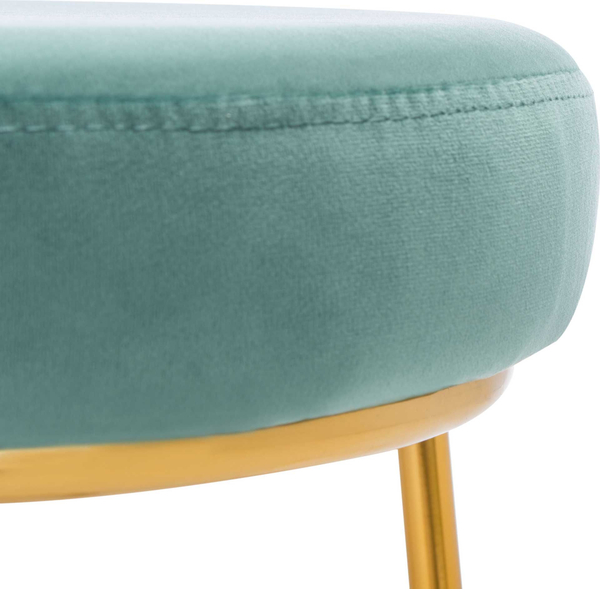 Keely Round Counter Stool Seafoam/Gold - Image 3