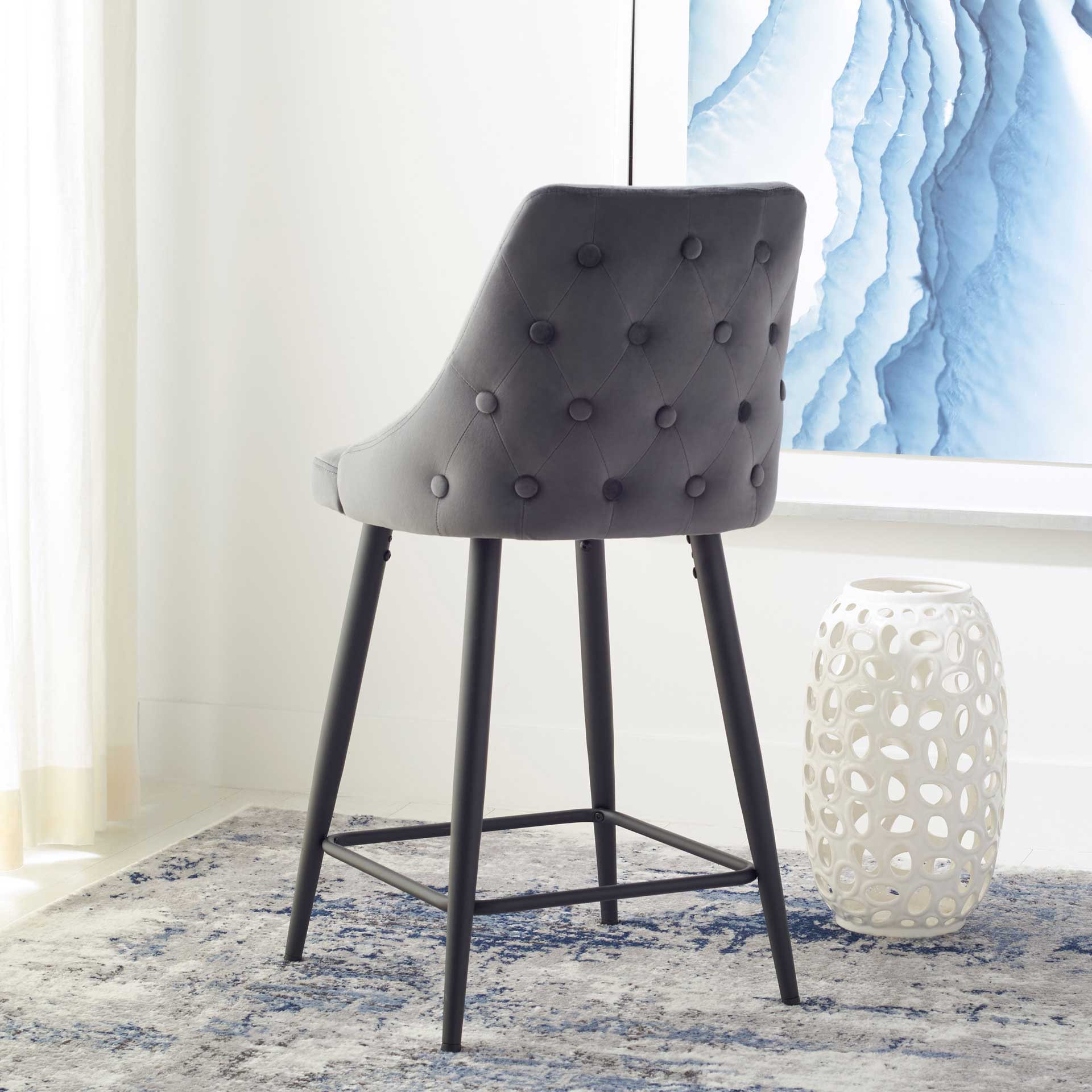 Keiko Counter Stool Shale/Black - Image 5