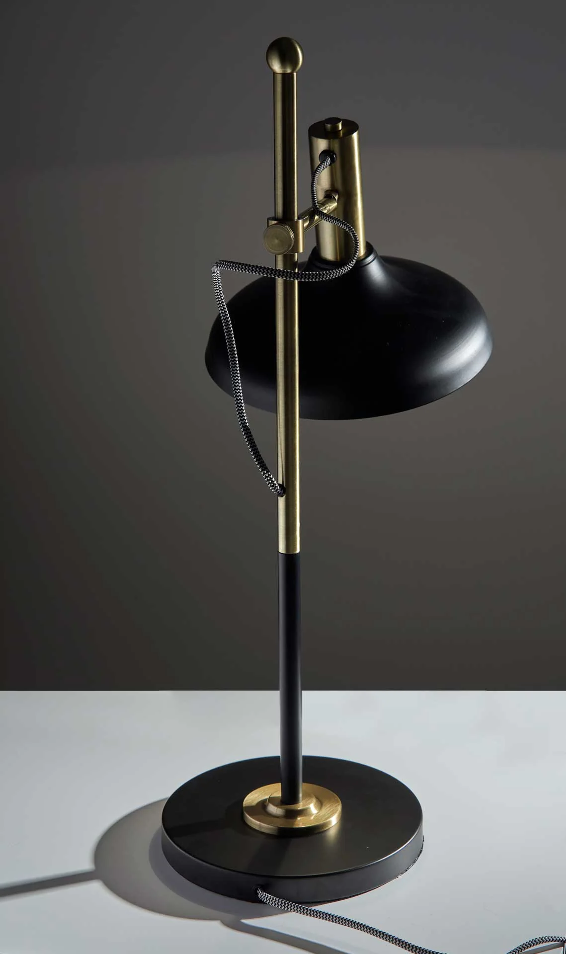 Keith Desk Lamp Black/Antique Brass - Image 5