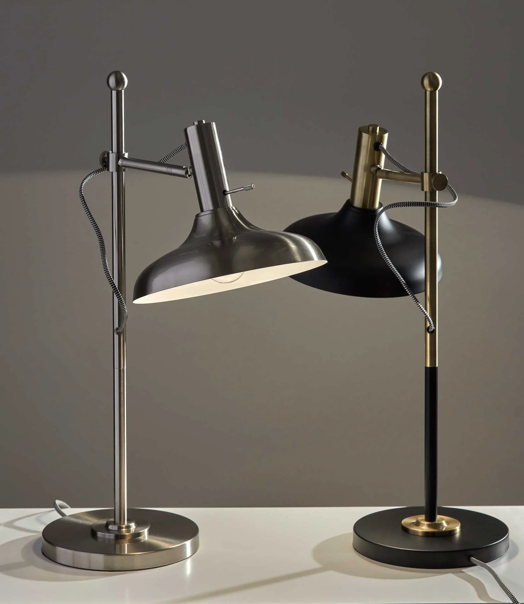 Keith Desk Lamp Black/Antique Brass - Image 7