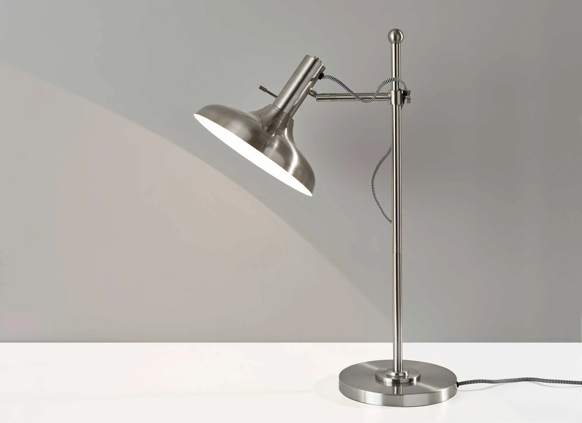 Keith Desk Lamp Brushed Steel - Image 3