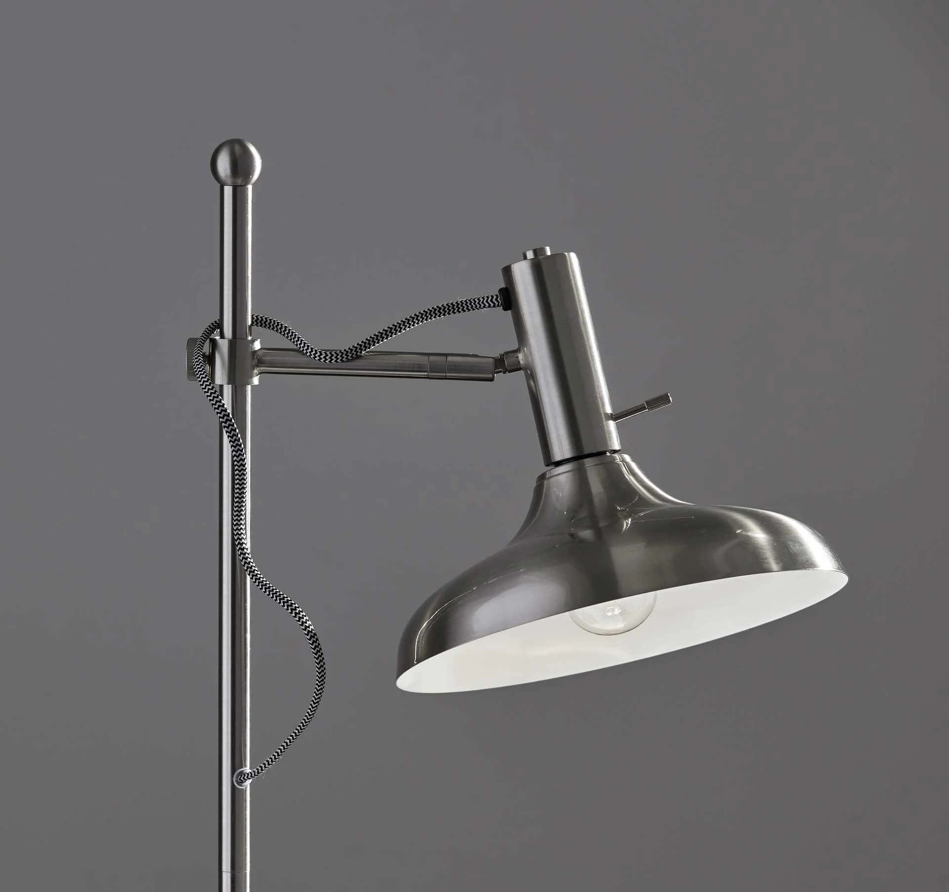 Keith Desk Lamp Brushed Steel - Image 5