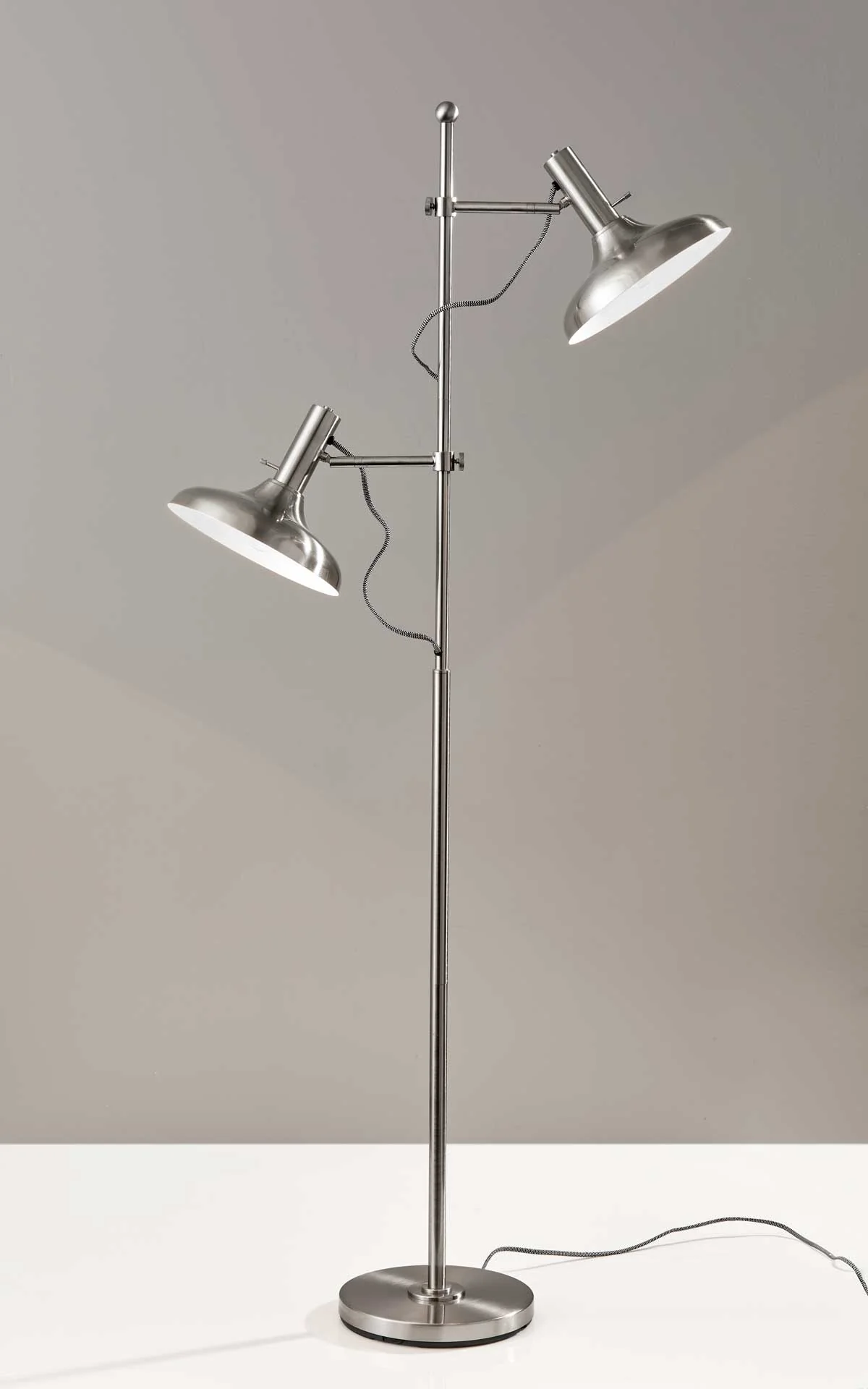 Keith Floor Lamp Brushed Steel - Image 3