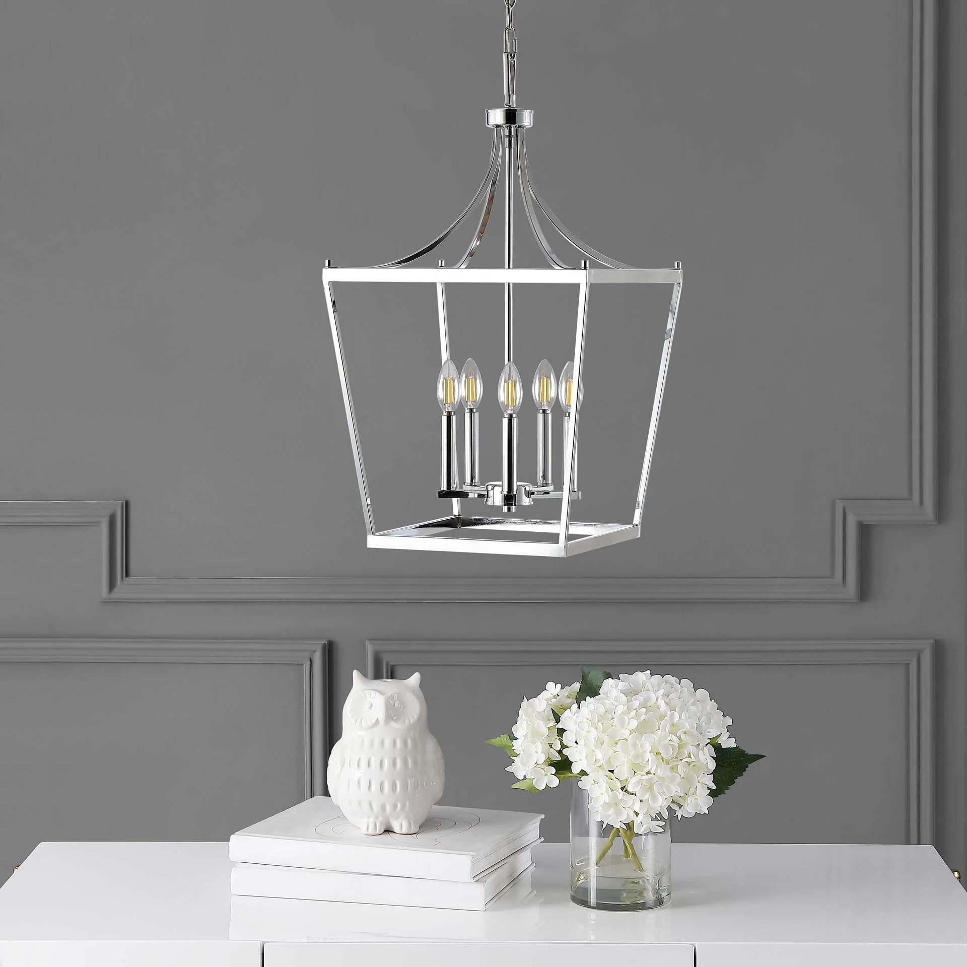 Kelesie 5 Light Pendant Chrome - Image 3