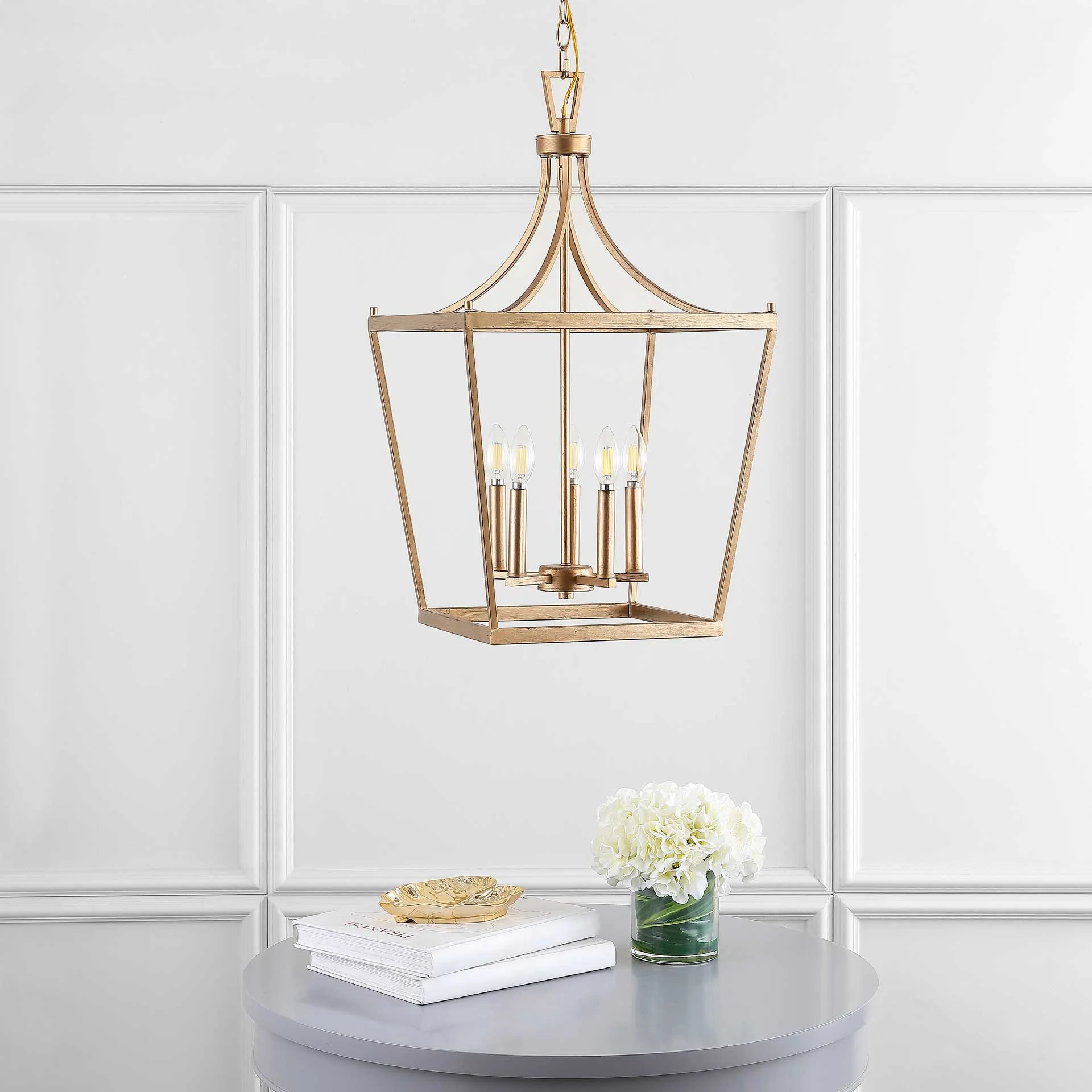 Kelesie 5 Light Pendant Gold - Image 3