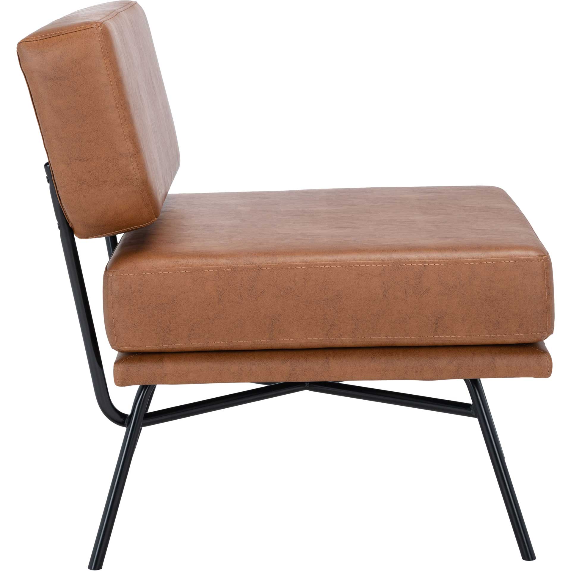 Kelly Accent Chair Cognac/Matte Black - Image 2
