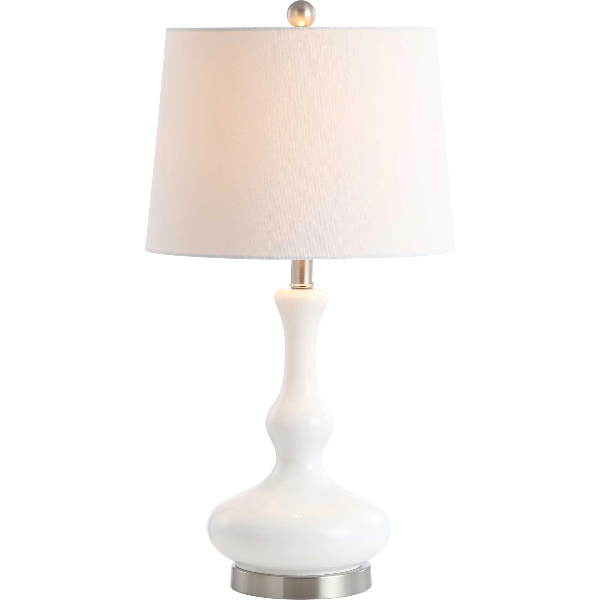 Kellys Table Lamp White/Nickel - Image 2