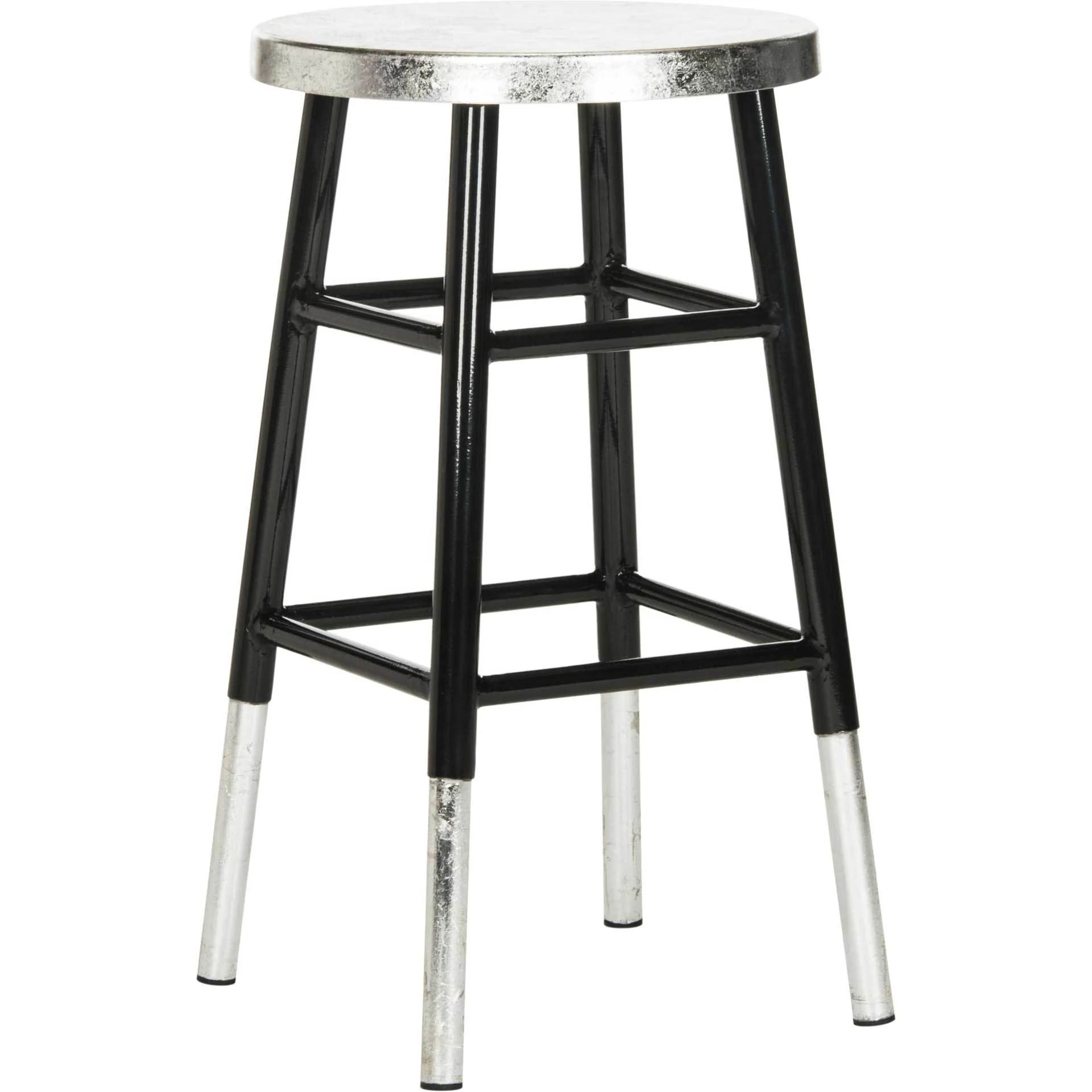 Kelsey Dipped Silver Bar Stool Black - Image 4