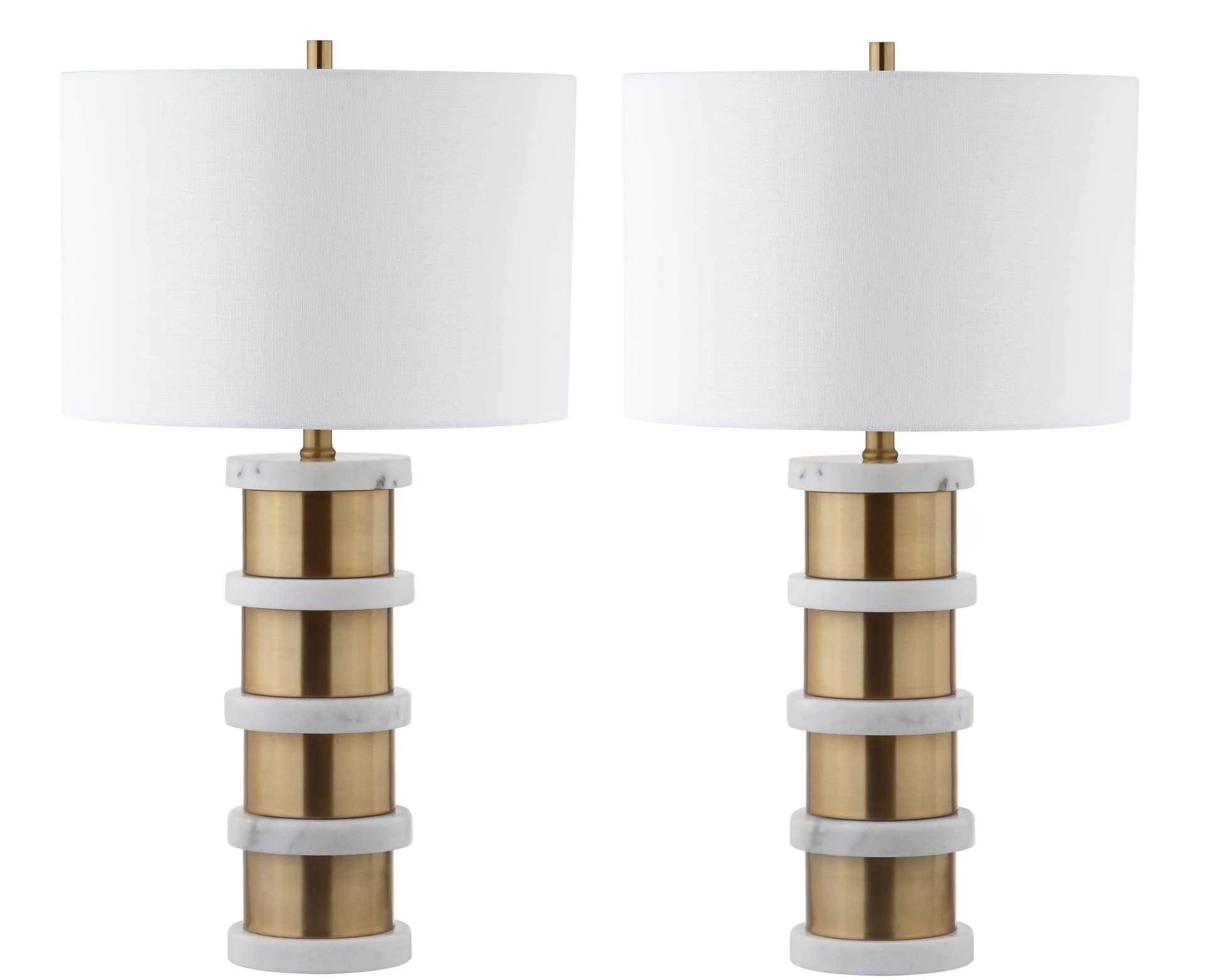 Kelsie Table Lamp Brass Gold/White (Set of 2) - Image 3