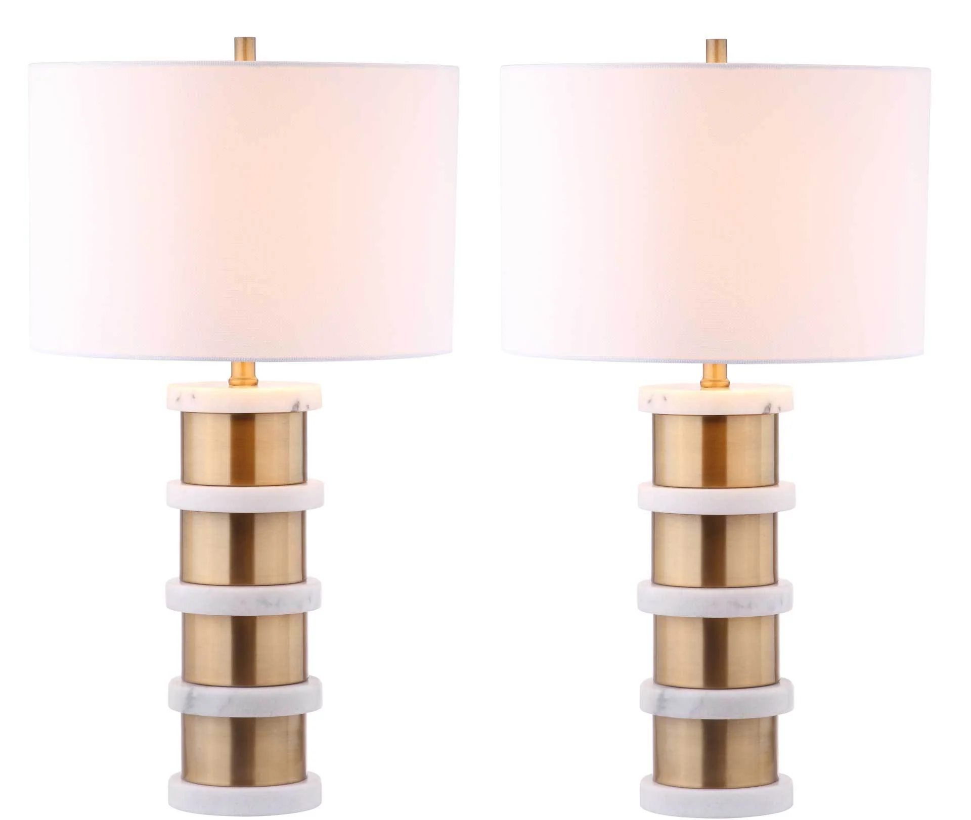 Kelsie Table Lamp Brass Gold/White (Set of 2) - Image 4