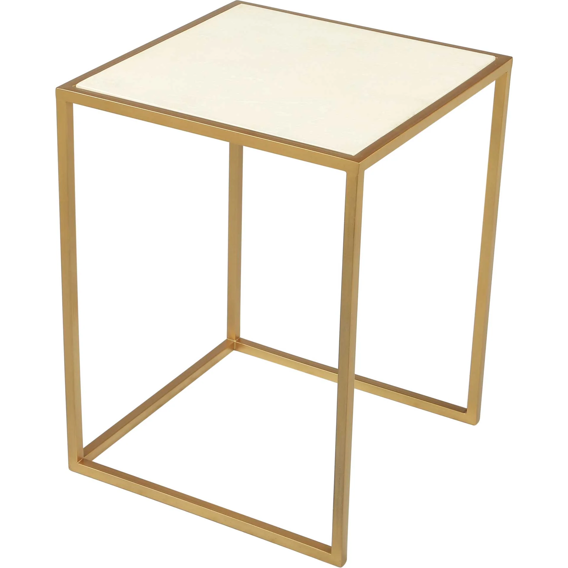 Kensington Nesting Table Stone/Brass - Image 5