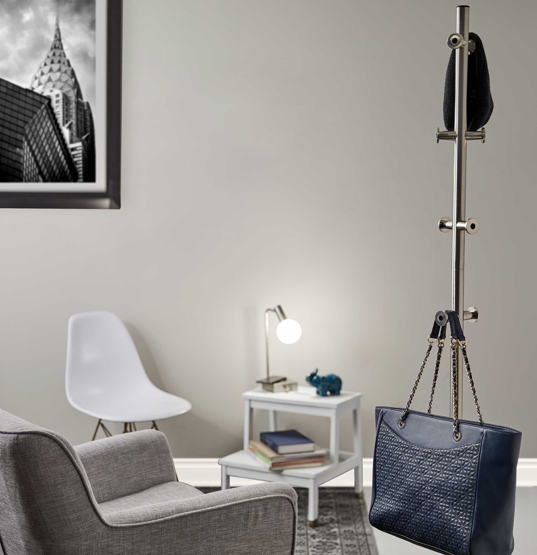 Kent Coat Rack Brushed Steel - Image 5