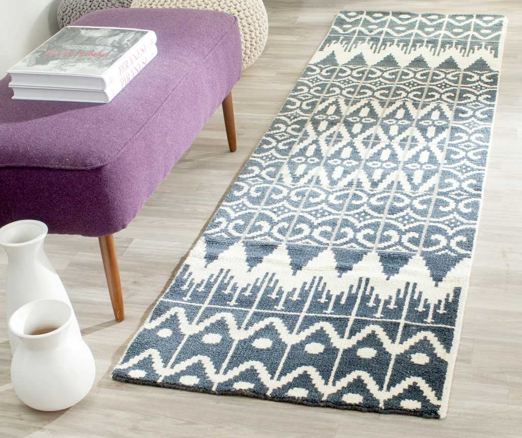 Kenya Charcoal Runner Rug - Image 3