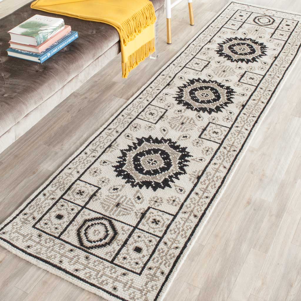 Kenya Classic Ivory/Gray Runner Rug - Image 3