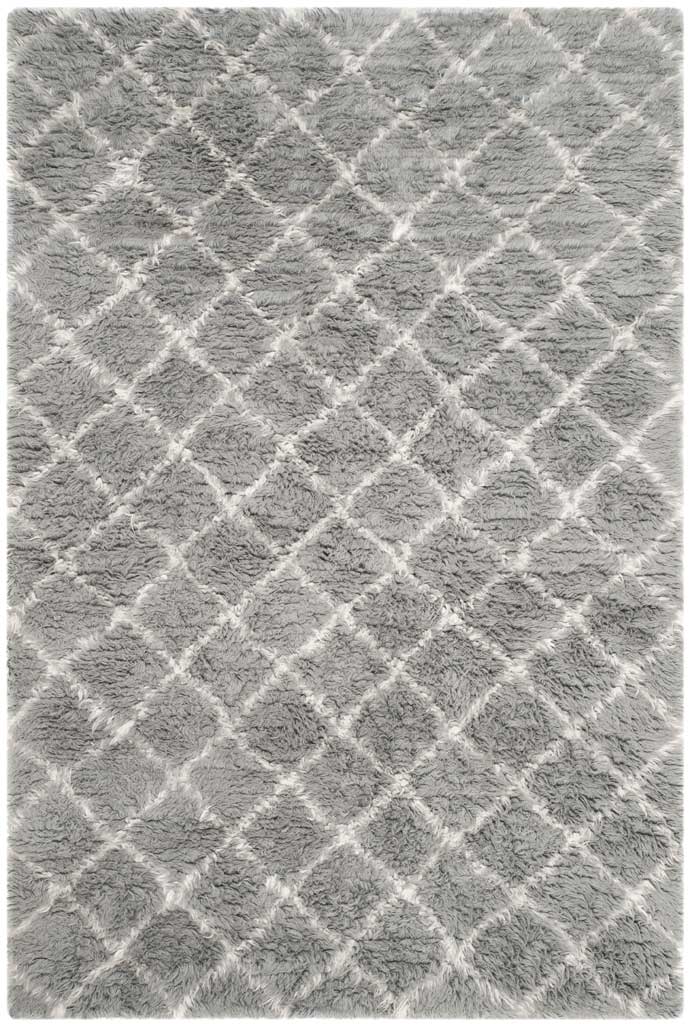 Kenya Diamond Light Gray/Ivory Area Rug - Image 2
