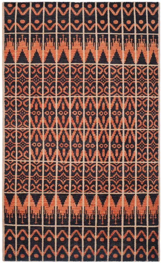 Kenya Orange/Black Area Rug - Image 3
