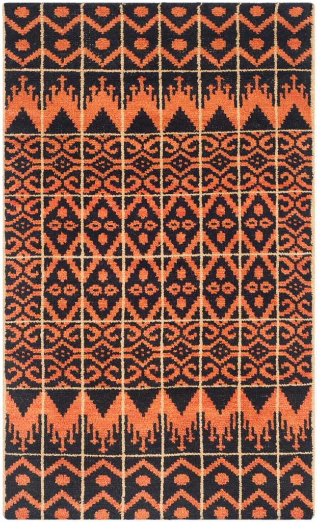 Kenya Orange/Black Area Rug - Image 4