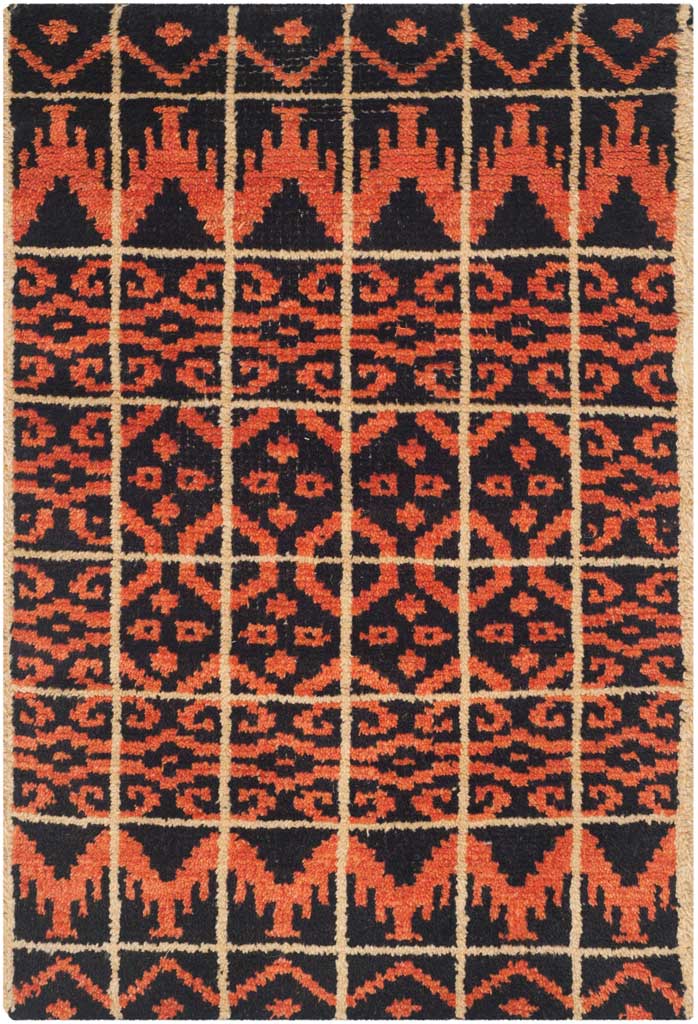 Kenya Orange/Black Area Rug - Image 5